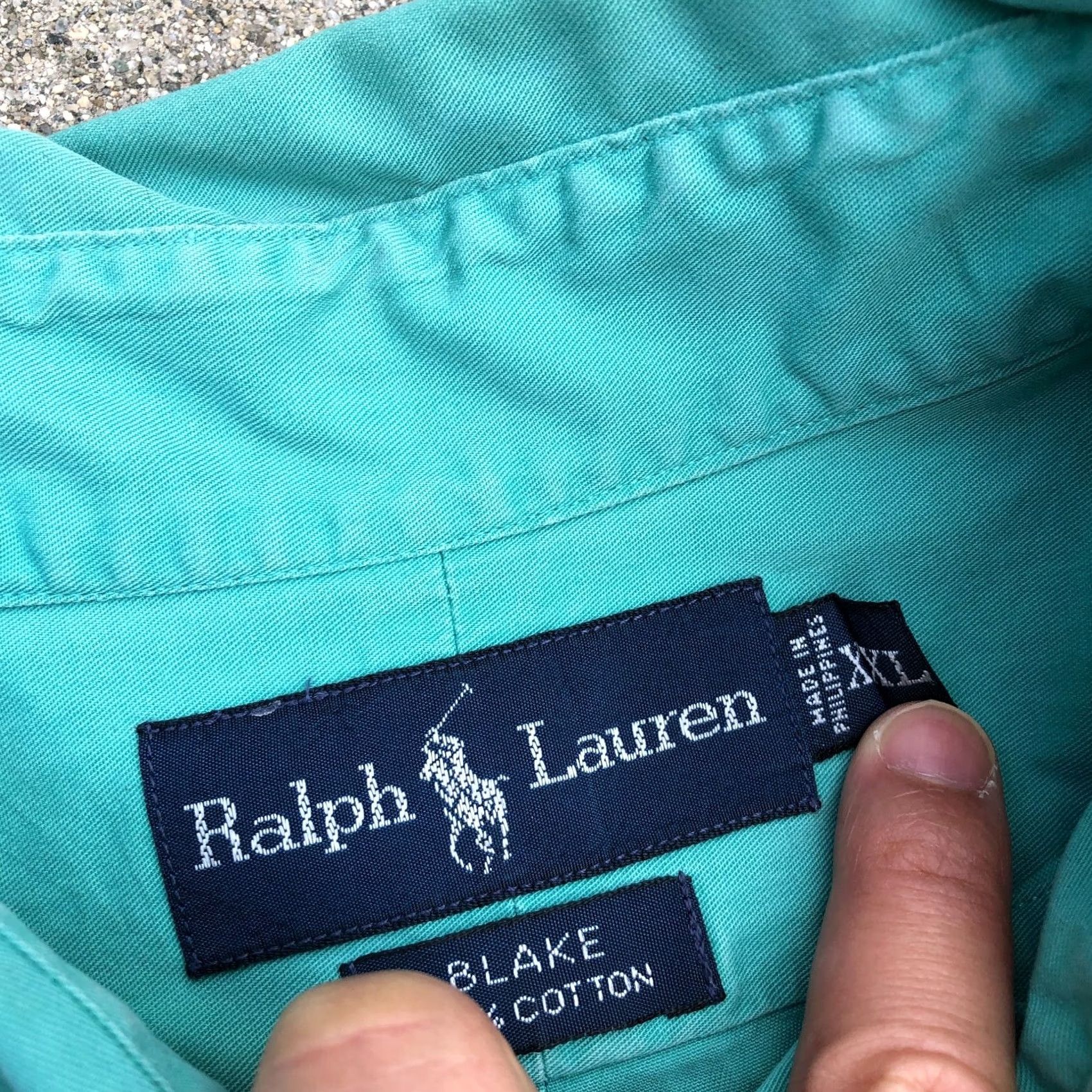 Ralph Lauren VINTAGE Ralph Lauren Blake Button-Down Shirt 2XL Mens Green Pocket Collared Shirt Size US XXL / EU 58 / 5 - 3 Thumbnail