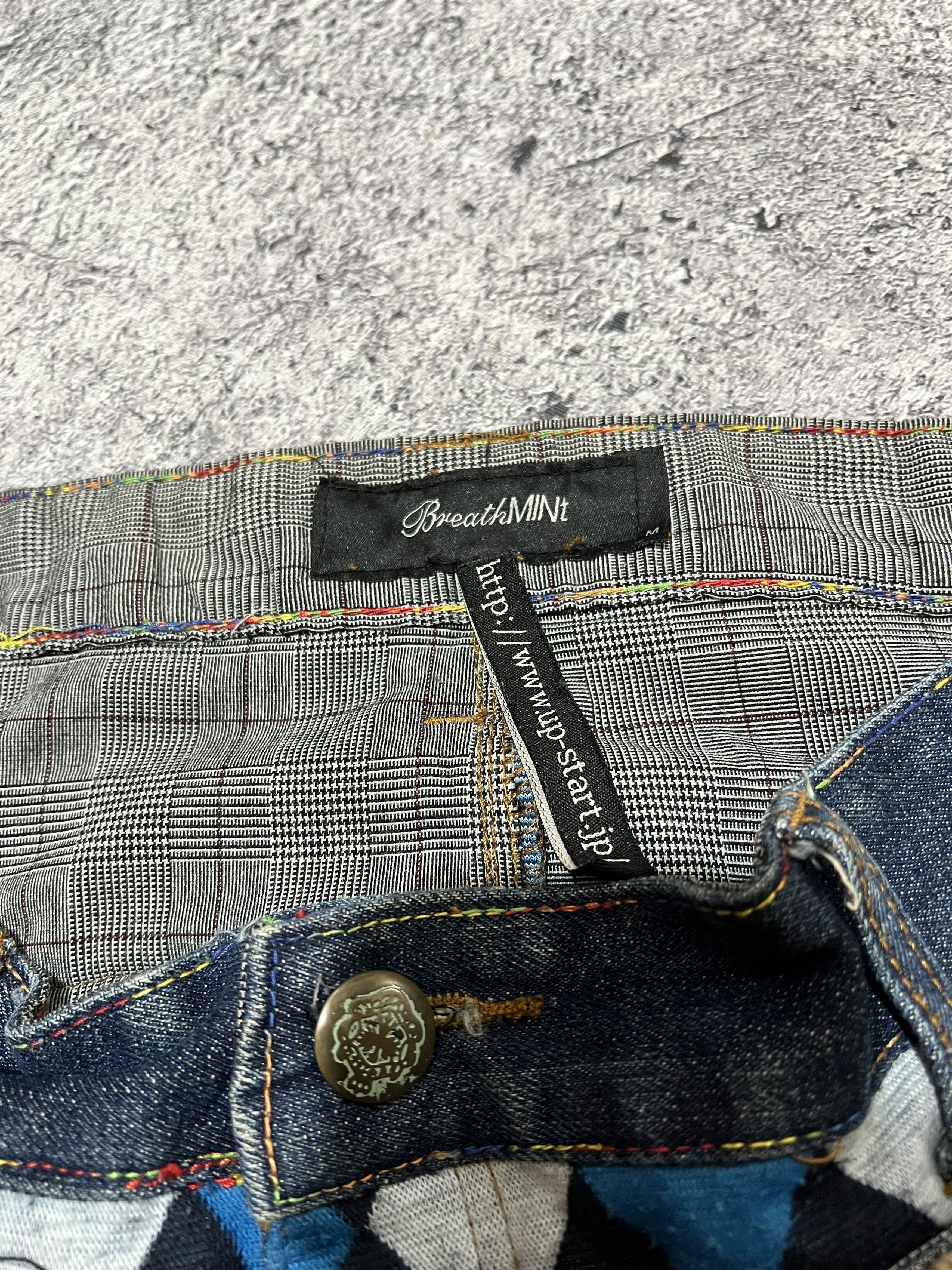 Japanese Brand 2000s Archival Breath Double Waist Raw Jeans y2k ifsix Size US 33 - 6 Thumbnail