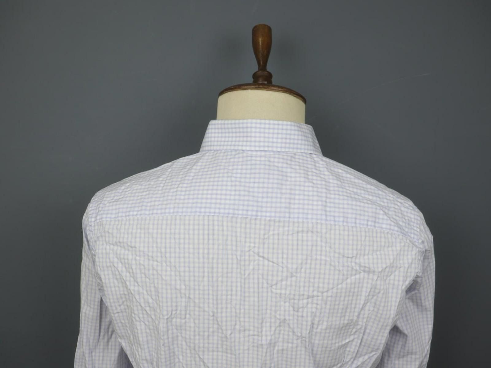 Eton Eton Blue Check 100% Cotton Collared Shirt Size 42 Size 38R - 7 Thumbnail