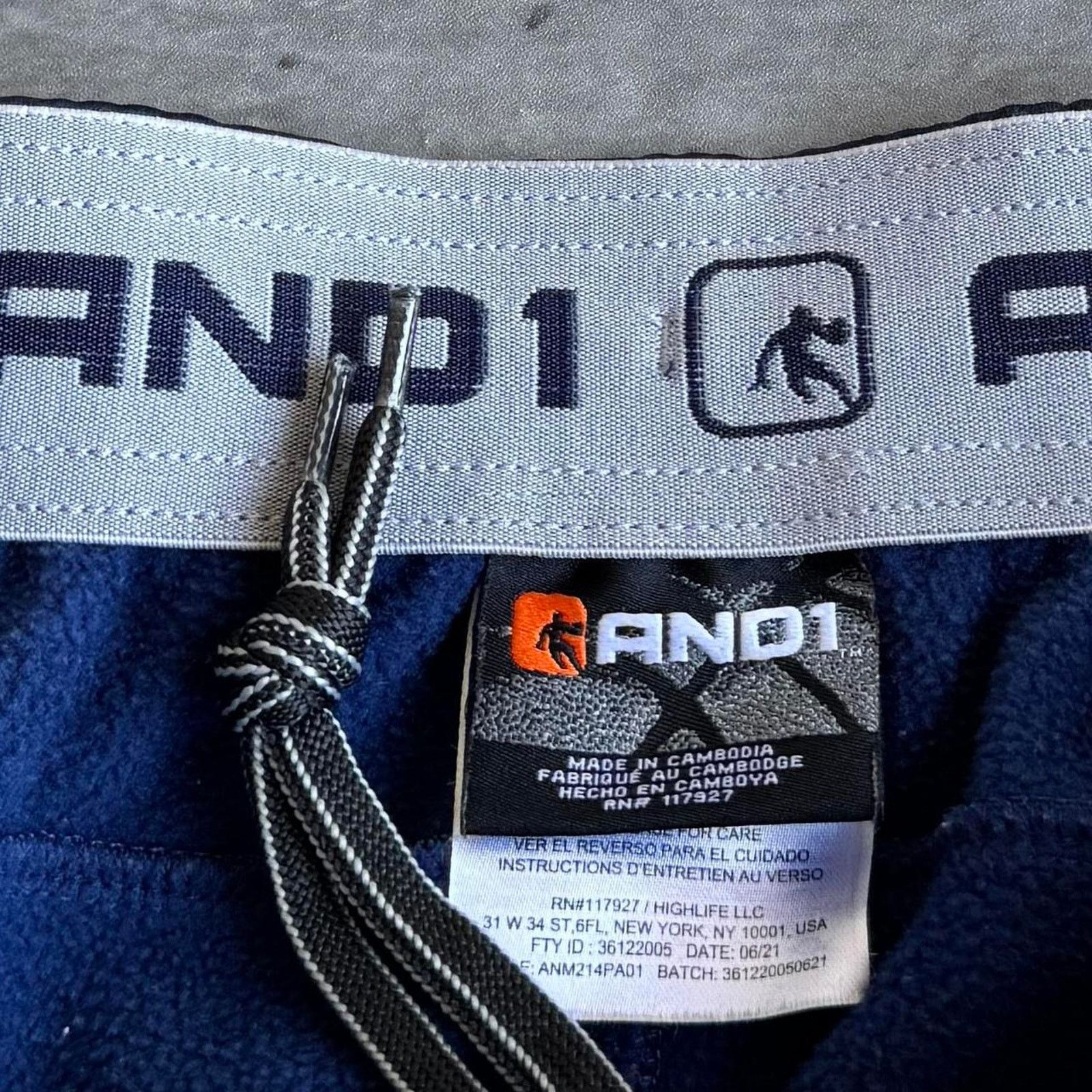 Japanese Brand × Vintage AND 1 Navy Blue Athletic Technical Sweatpants Size US 38 / EU 54 - 4 Thumbnail
