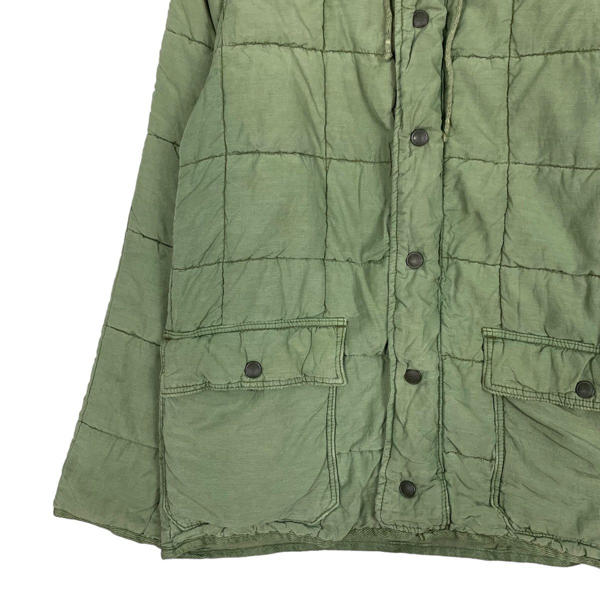Vintage DENIM DUNGAREE Cotton Khaki Quilted Jacket #0941-C42 Size US S / EU 44-46 / 1 - 3 Thumbnail