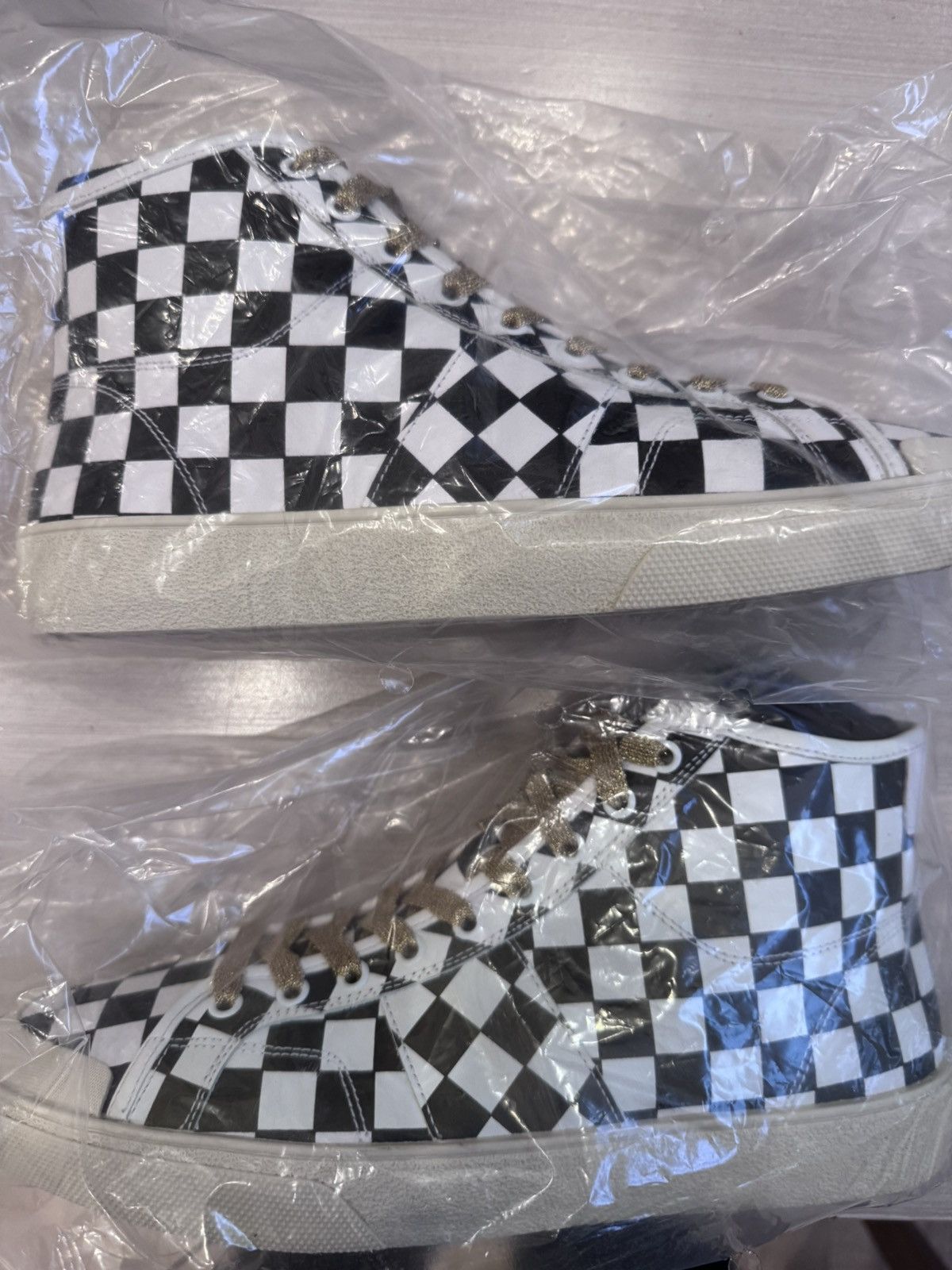 Saint Laurent Paris Saint Laurent Paris SS16 Checkerboard High Top Sneaker Size US 10 / EU 43 - 7 Thumbnail