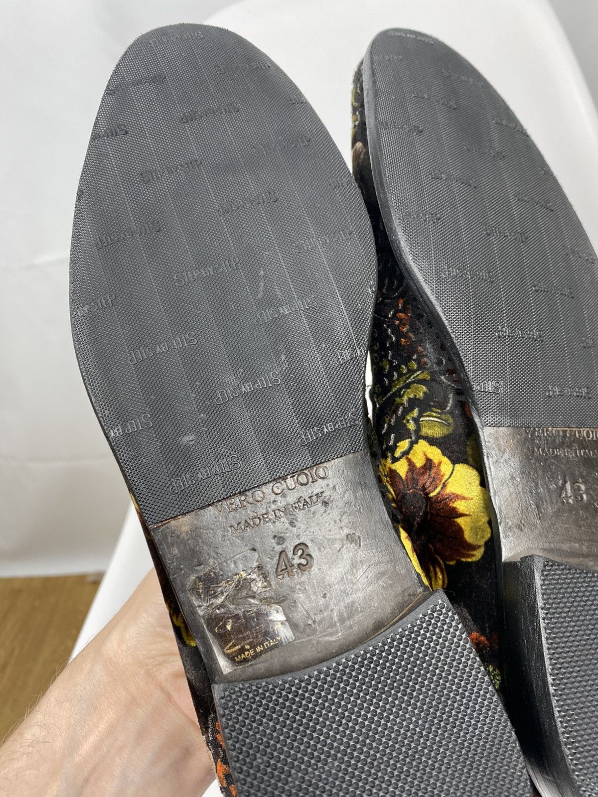 Other Re Ferdinando Italy Velour Loafers Embroidered Baroque 43 Size US 10 / EU 43 - 8 Thumbnail