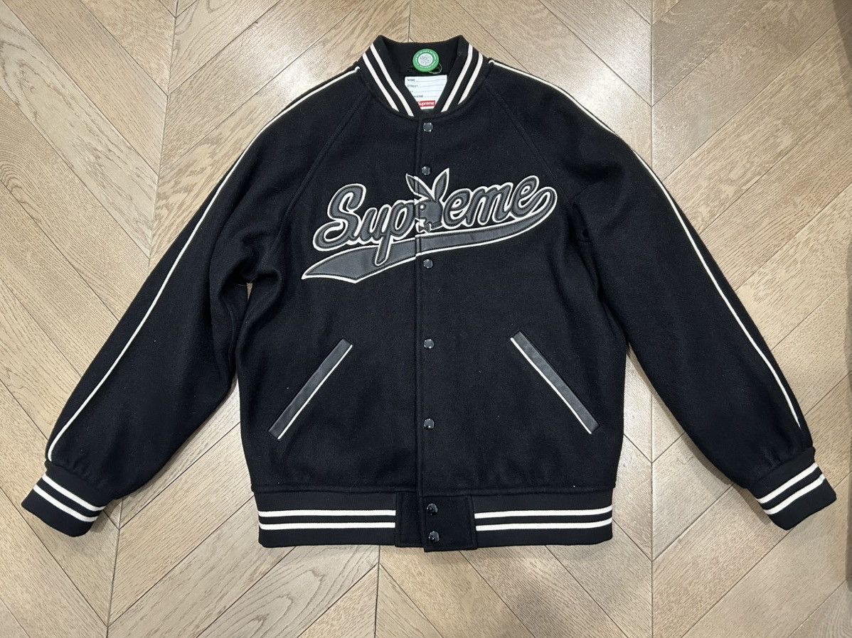 Supreme×PLAYBOY 17AW Wool Varsity Jacket Fall/Winter 2017 Preview – Supreme