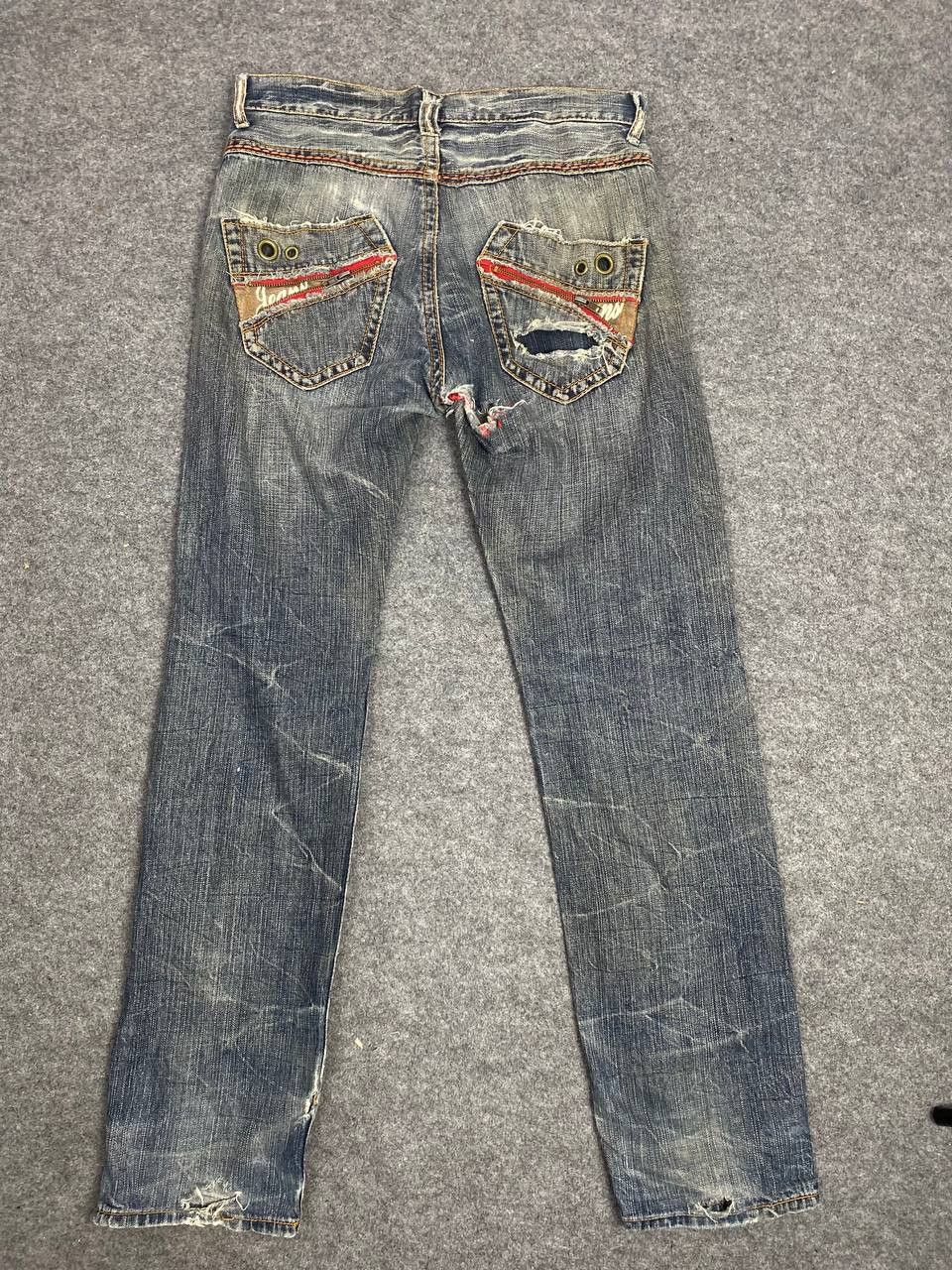 Japanese Brand vintage villand japanese brand distressed denim nice design Size US 34 / EU 50 - 1 Thumbnail