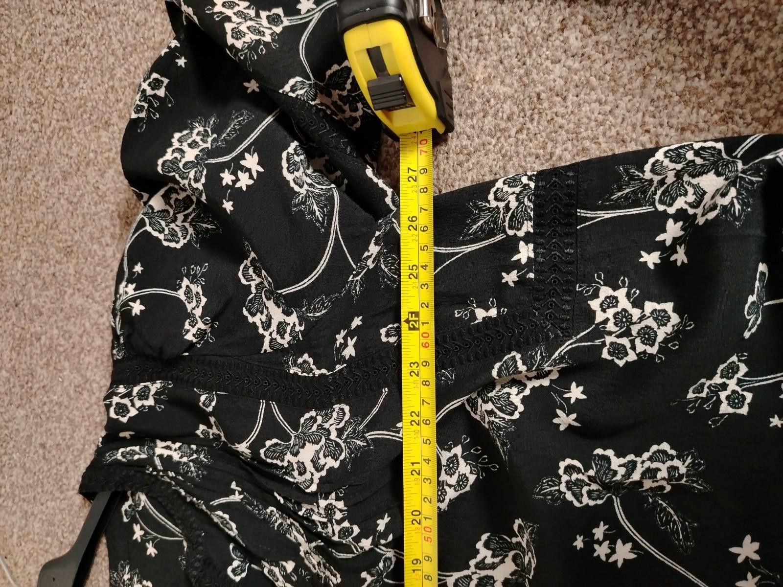 M.E. Sport Pre-Loved Women's Black and White Floral Long Sleeve Blouse Size XL / US 12-14 / IT 48-50 - 11 Thumbnail