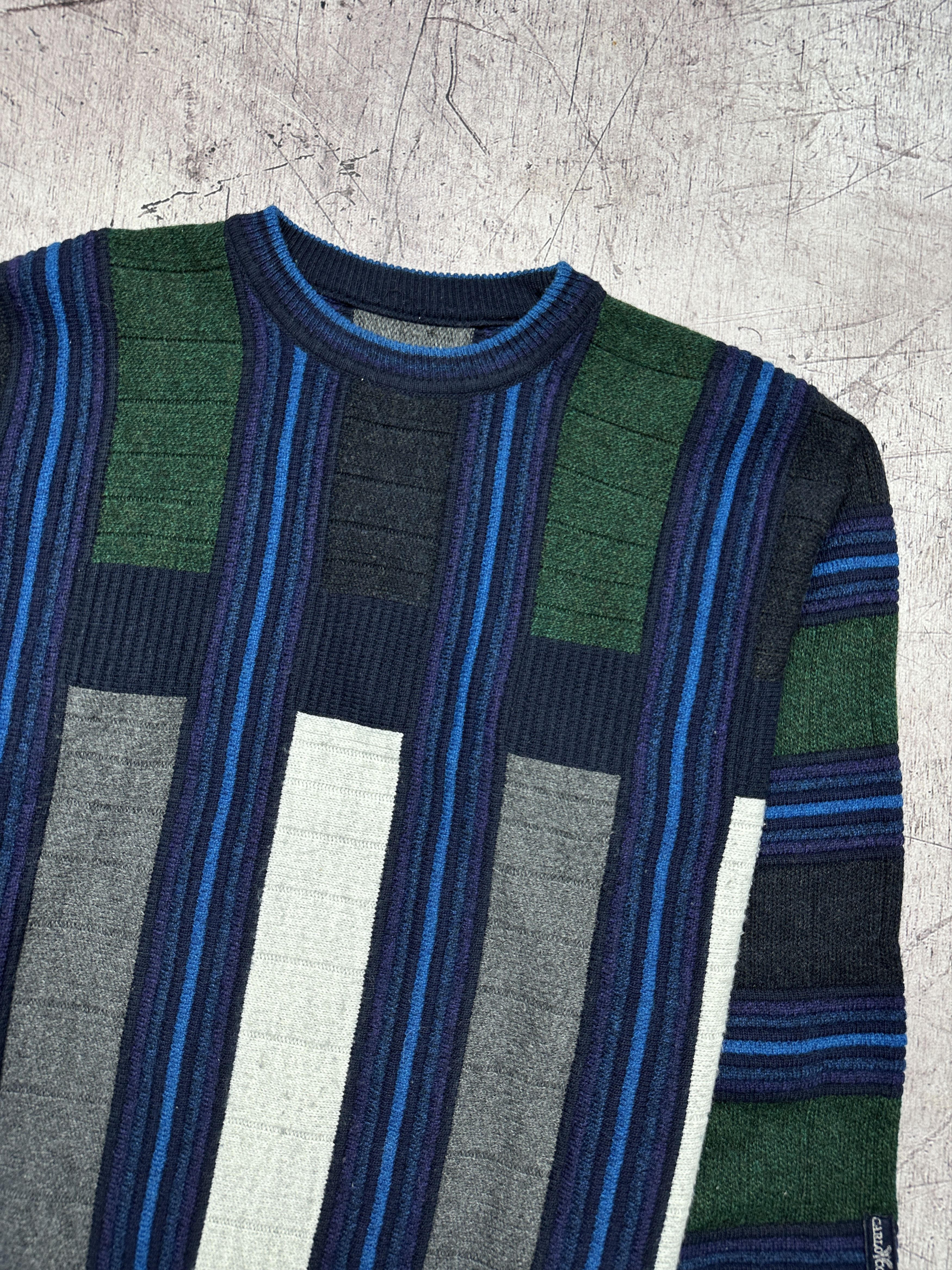 Carlo Colucci × Vintage Carlo Colucci Vintage Mens Knit Sweater Coogi Style Size US L / EU 52-54 / 3 - 2 Thumbnail