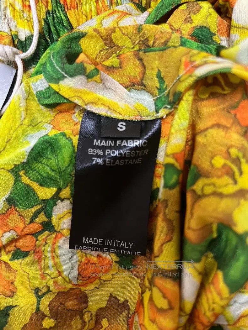 Vetements Vetements size S Yellow Floral Dress Size 22" - 5 Thumbnail