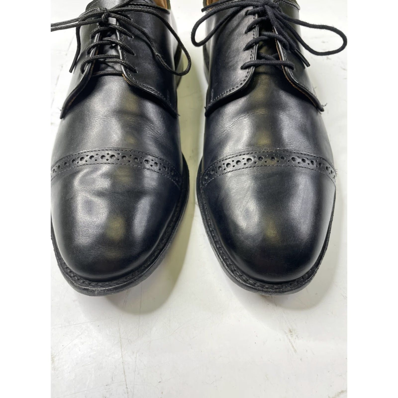Allen Edmonds Boulevard Cap Toe Dress Shoe 10.5 3E Black Leather Wide Oxford Casual Mens Shoes
