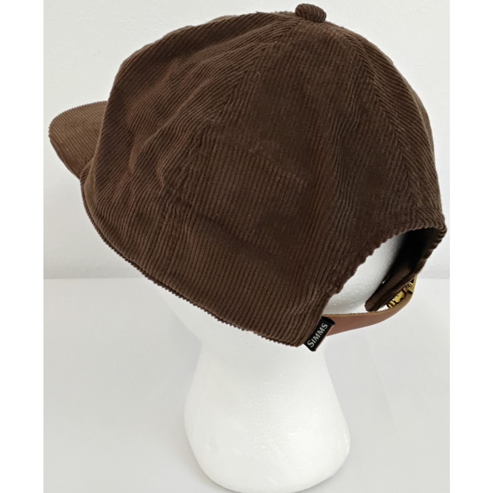 Simms Simms Corduroy Flat Brim Hat Brown Embroidered Double Haul Size ONE SIZE - 7 Thumbnail
