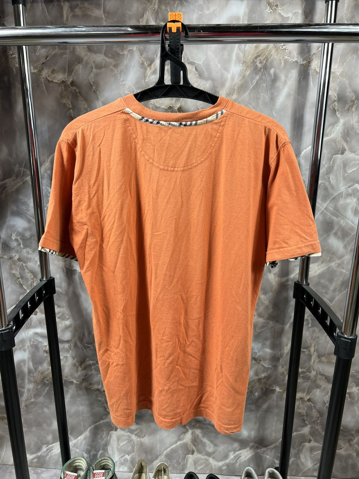 Burberry Vintage 90s Burberry Distressed Tee Size US M / EU 48-50 / 2 - 9 Thumbnail