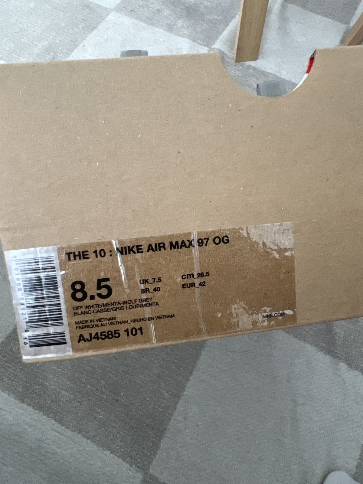 Nike × Off-White Nike air max 97 x off white menta size 8.5us Size US 8.5 / EU 41-42 - 9 Thumbnail
