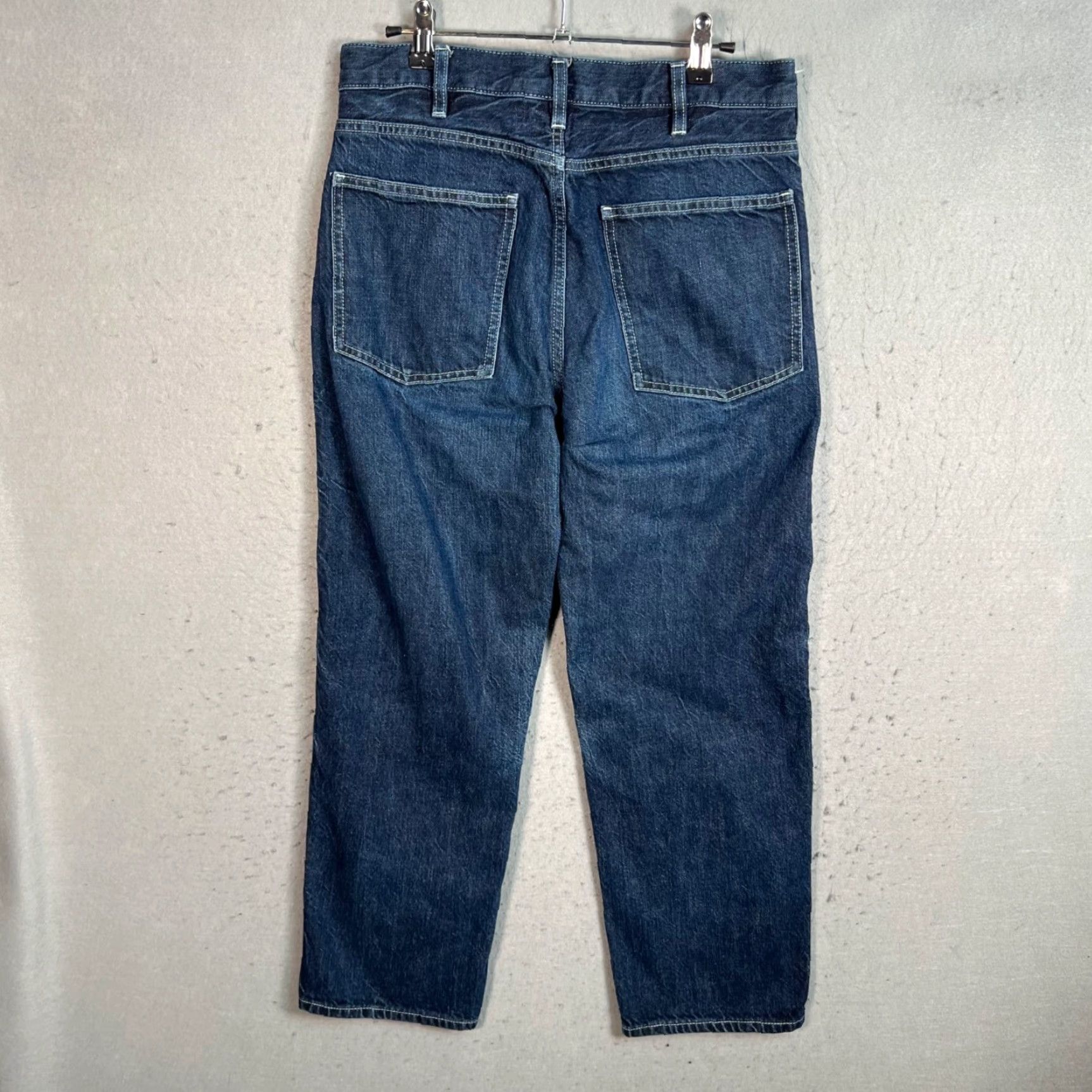 Uniqlo Uniqlo U Womens Size 25 High-Waist Straight-Leg Denim Jeans Blue Size 42" / US 20 - 2 Thumbnail