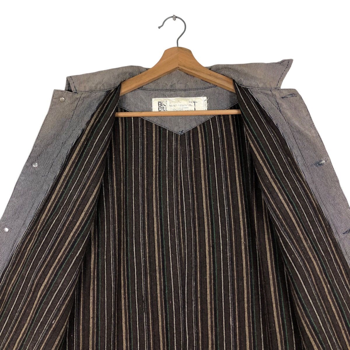Japanese Brand 📌Vintage Hickory Chore Jacket Big Bill Stripe Issey Miyake Size US L / EU 52-54 / 3 - 15 Thumbnail