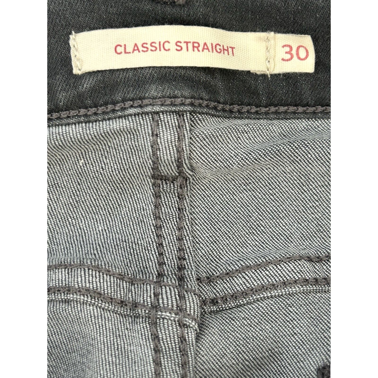 Levi's Womens Levi's Classic Straight Jeans Gray Denim size 10 (30x30) Size 32" / US 10 / IT 46 - 4 Thumbnail