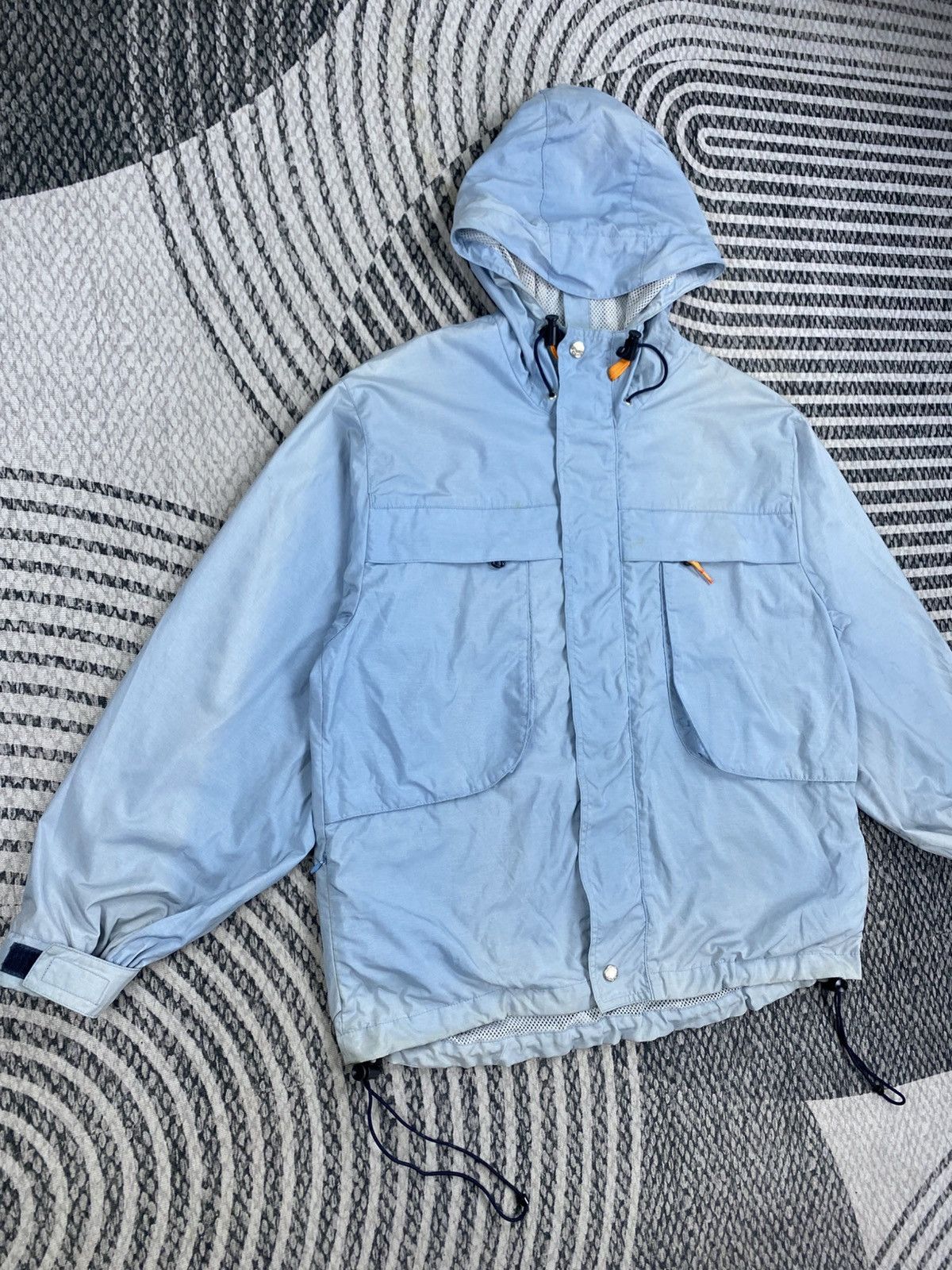 Polo Ralph Lauren Vtg Polo Ralph Lauren Sport Light Blue Hoddie Jacket Size US M / EU 48-50 / 2 - 3 Thumbnail