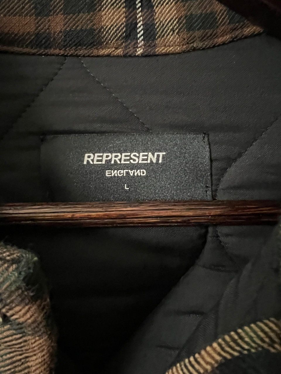 Represent Clo. Represent Clo Quilted Overshirt - Brown/Racing Green L Size US L / EU 52-54 / 3 - 6 Thumbnail