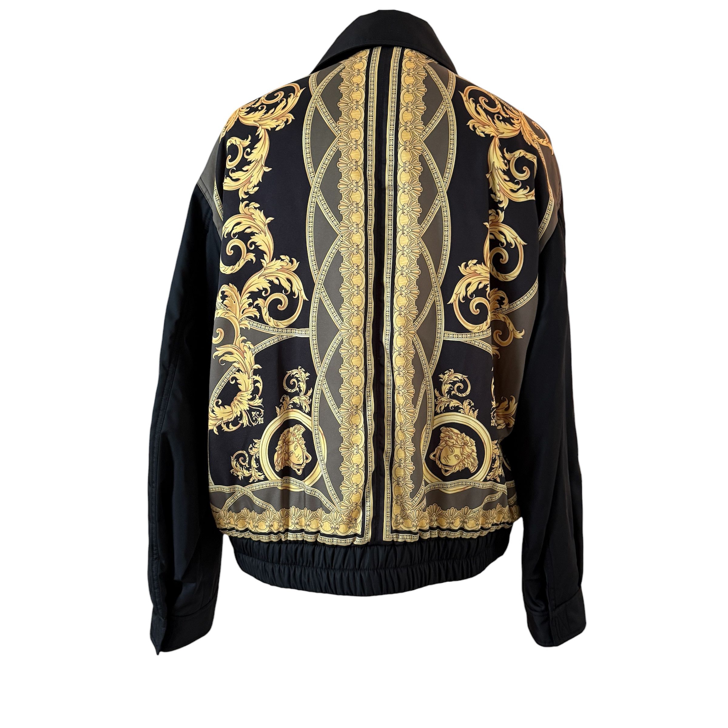 Versace Versace Bomber Jacket Black Heritage Print on back, 56 Size US XL / EU 56 / 4 - 2 Thumbnail