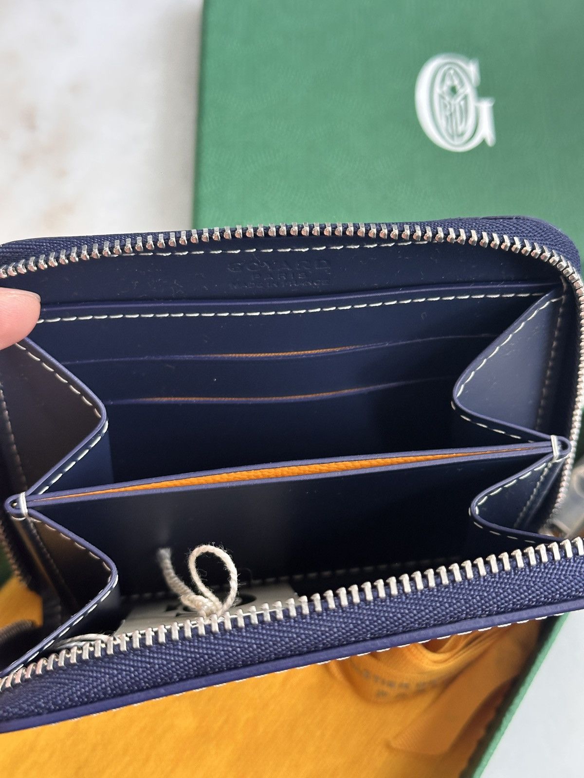 Goyard Goyard Matignon PM Wallet - Navy Size ONE SIZE - 5 Thumbnail