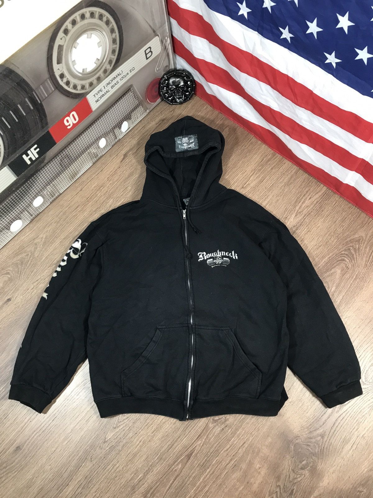 Vintage Vintage Zip Up Hoodie Damned To Train Size US XXL / EU 58 / 5 - 2 Thumbnail