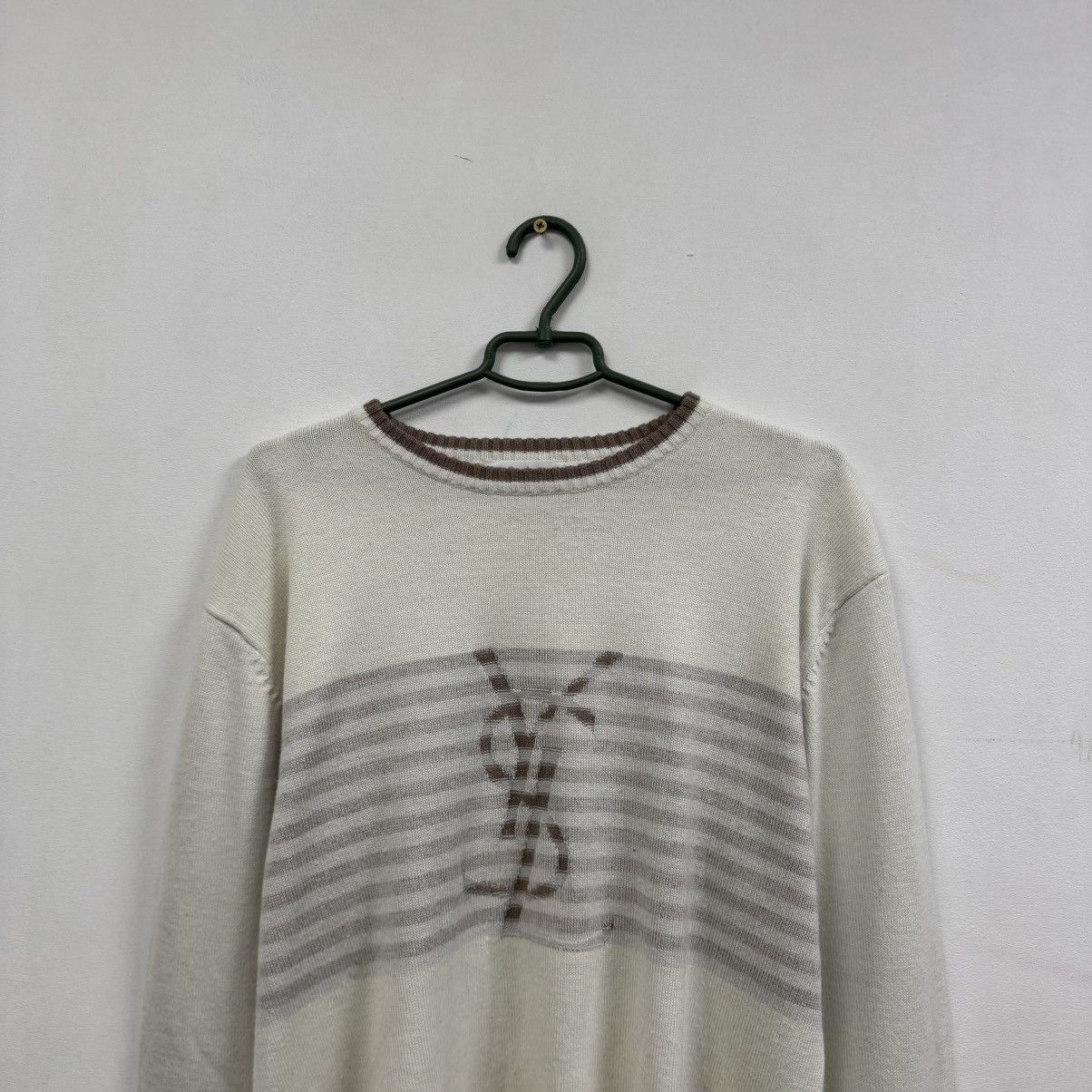 Yves Saint Laurent Yves Saint Lauren Sweatshirt Big Logo Sweater Size US XL / EU 56 / 4 - 2 Thumbnail