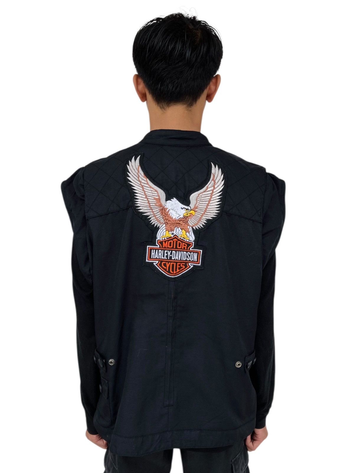 14th Addiction 2000s Harley Davidson - Detachable Cargo Jacket Size US L / EU 52-54 / 3 - 5 Thumbnail