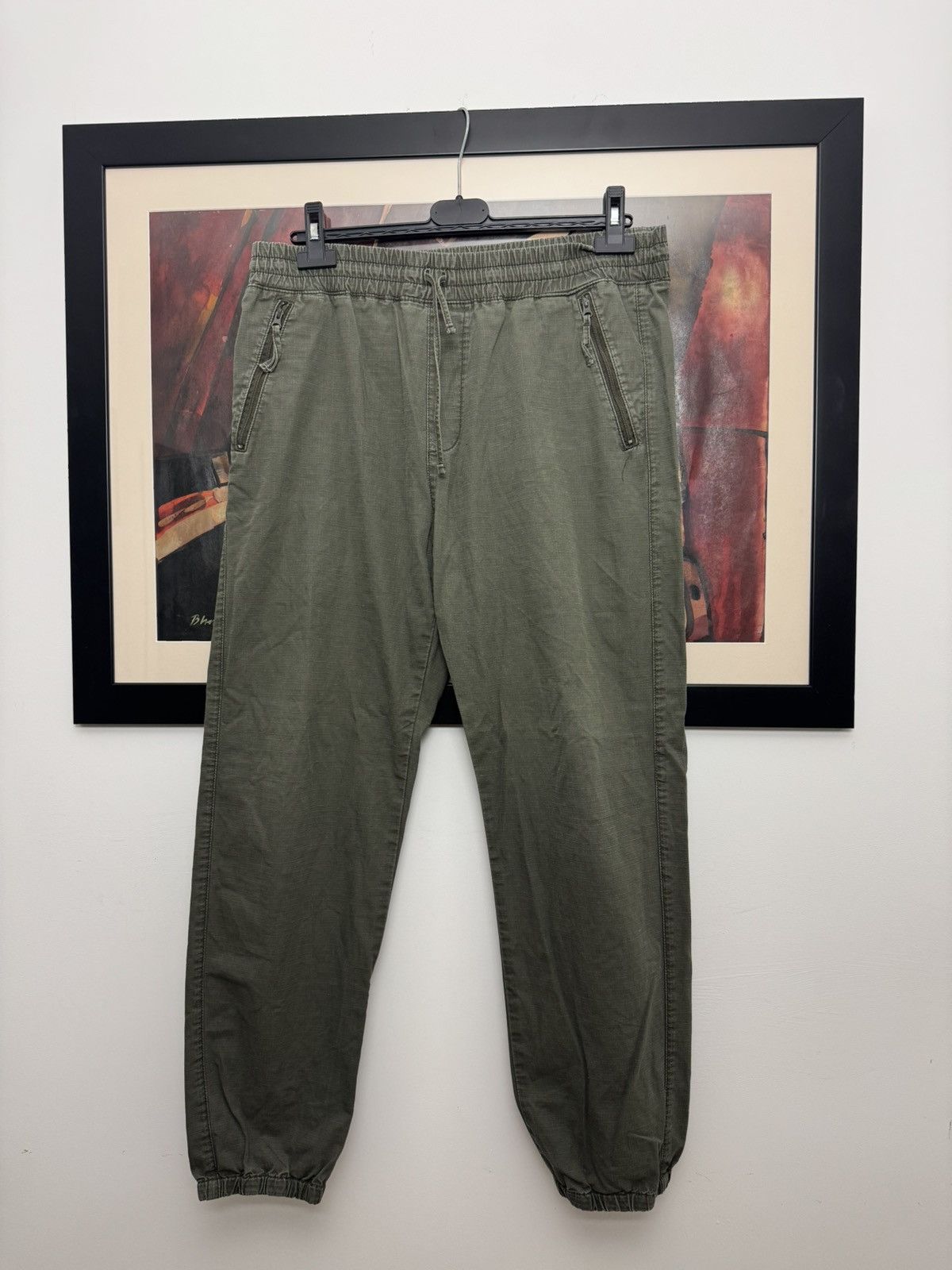 Carhartt Carhartt Jogger Washed Pants Olive Green Workwear Cargo Hype Size US 31 - 1 Thumbnail