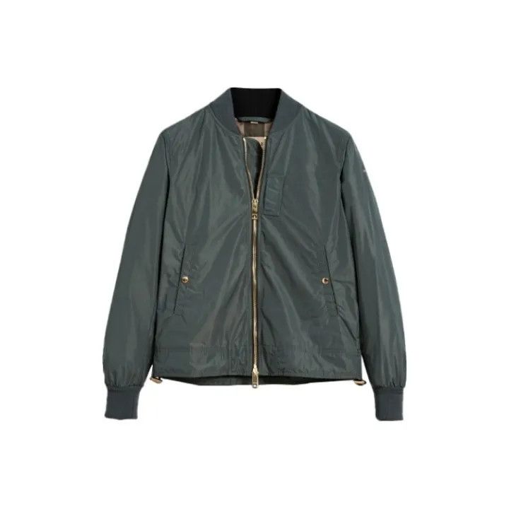 Burberry Burberry Green Casual Zip Long Sleeve Jacket Size US L / EU 52-54 / 3 - 1 Thumbnail