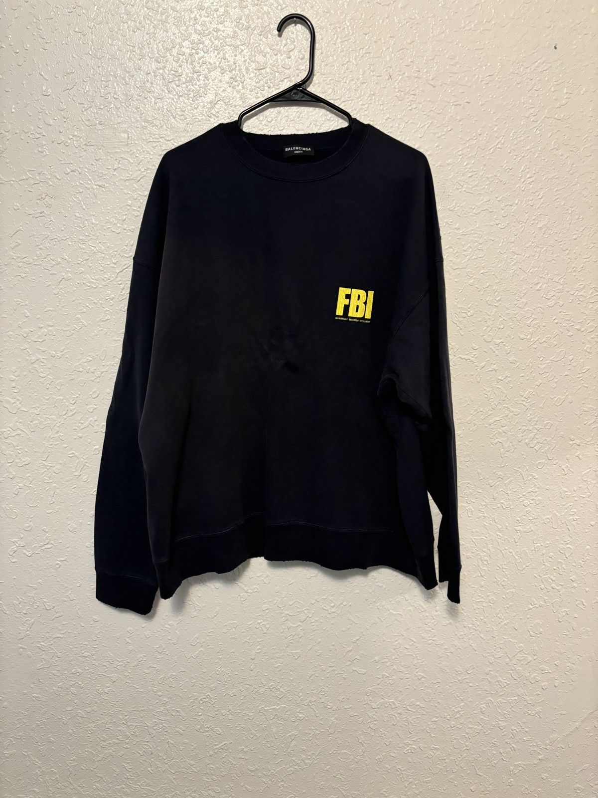 image of Balenciaga Fni Sweatshirt in Black, Men's (Size XL)