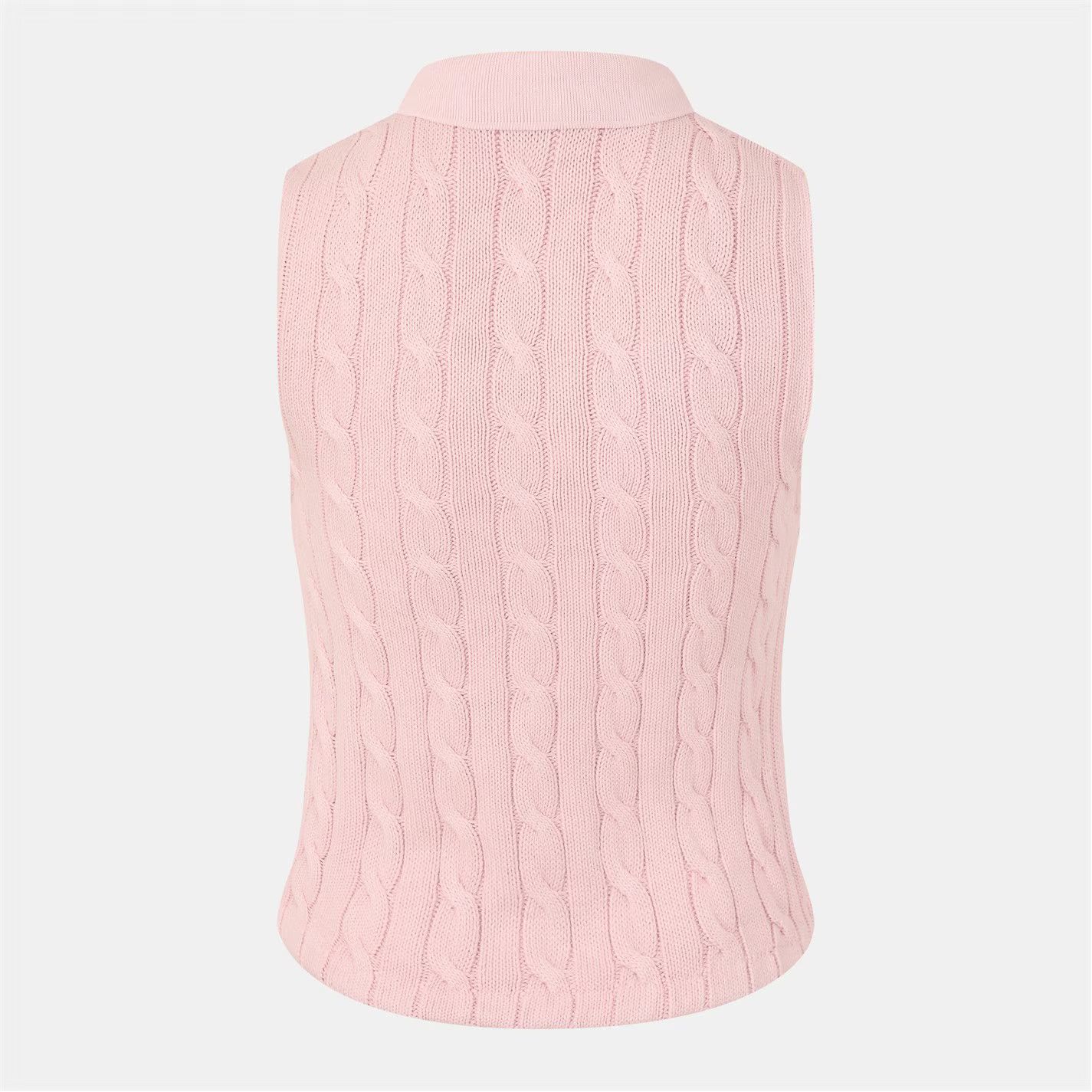 Polo Ralph Lauren o1g2r1mq1025 Polo Sleeveless Polo Sweater in Pink Size M / US 6-8 / IT 42-44 - 2 Thumbnail