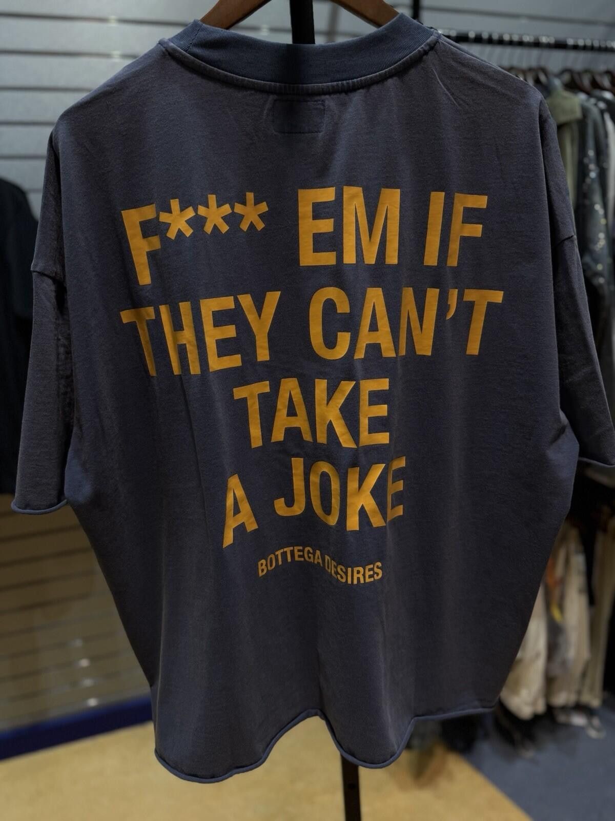 Bottega Desires BRAND NEW - Bottega Desires Tee T-Shirt F**k Joke XXL) Blue Size US XXL / EU 58 / 5 - 4 Thumbnail