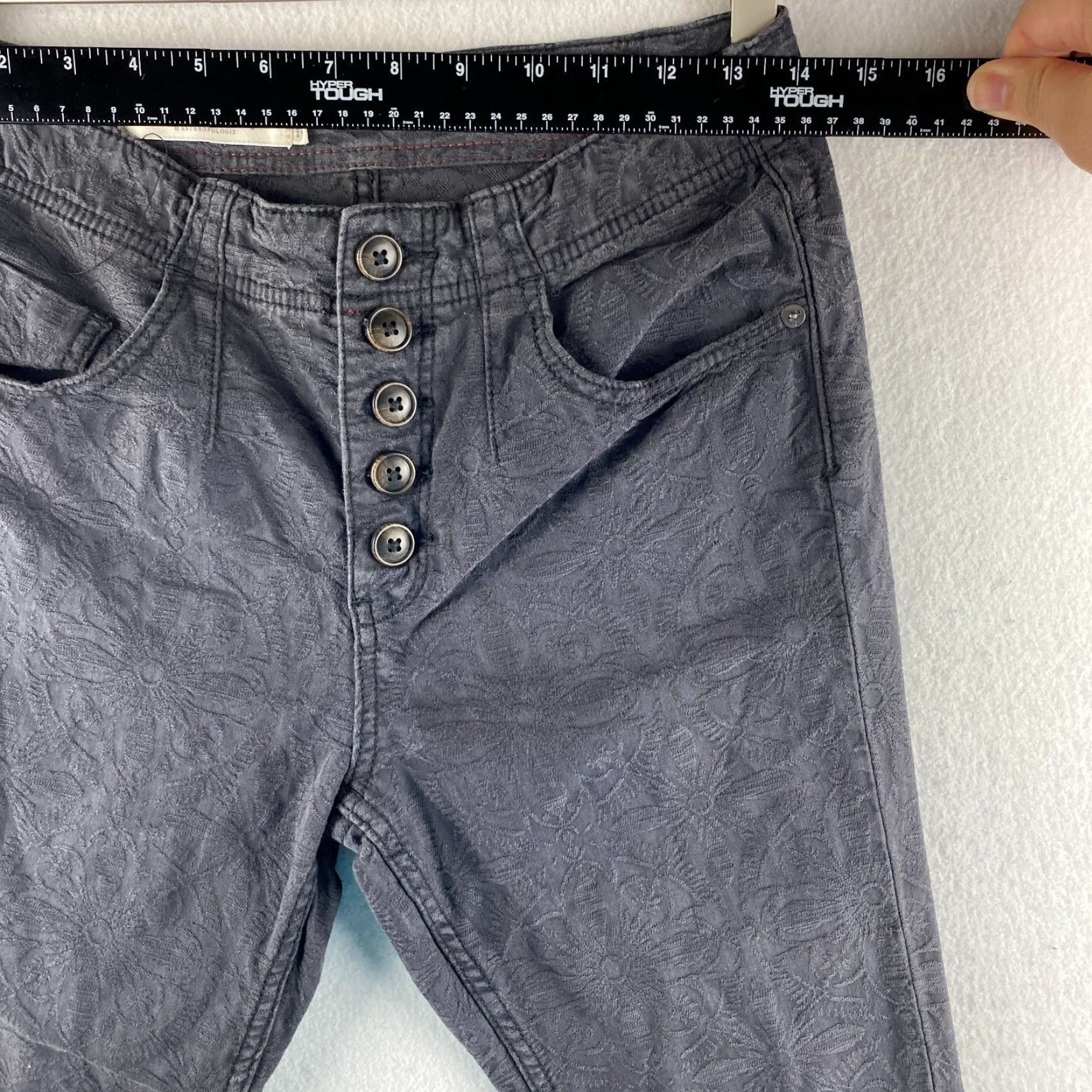 Anthropologie Anthropologie Pilcro And The Letter Press Pants Women's Black High-Rise Skinny 29 Pants Size 29" - 3 Thumbnail