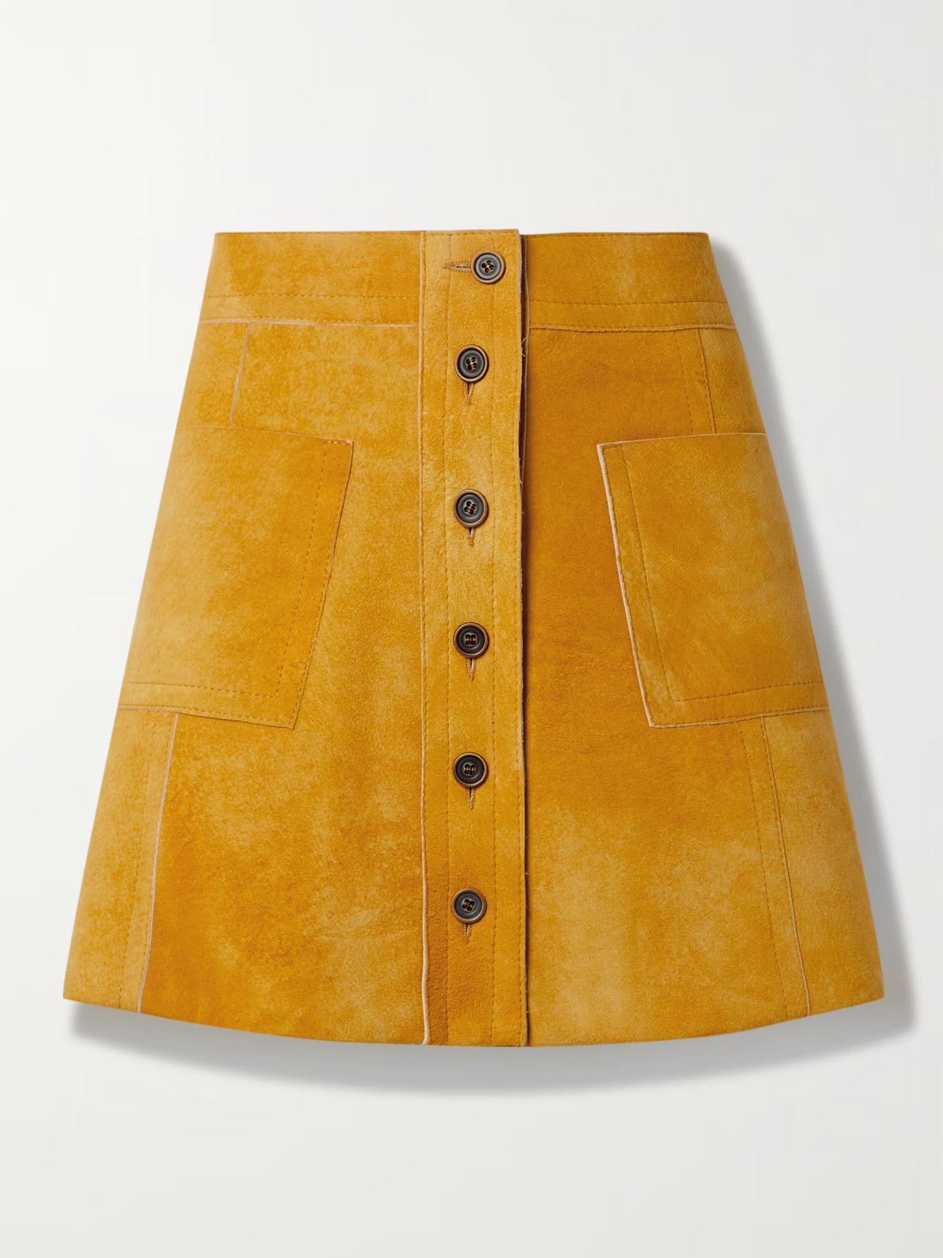Marni o1y1125 Mini Skirt in Marigold Size 26" / US 2 / IT 38 - 1 Thumbnail