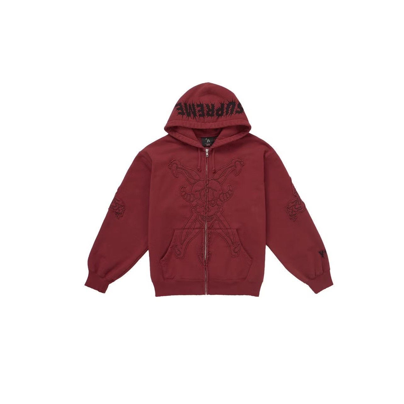 Supreme Supreme Y's Yohji Yamamoto Zip Up Hooded Sweatshirt Red