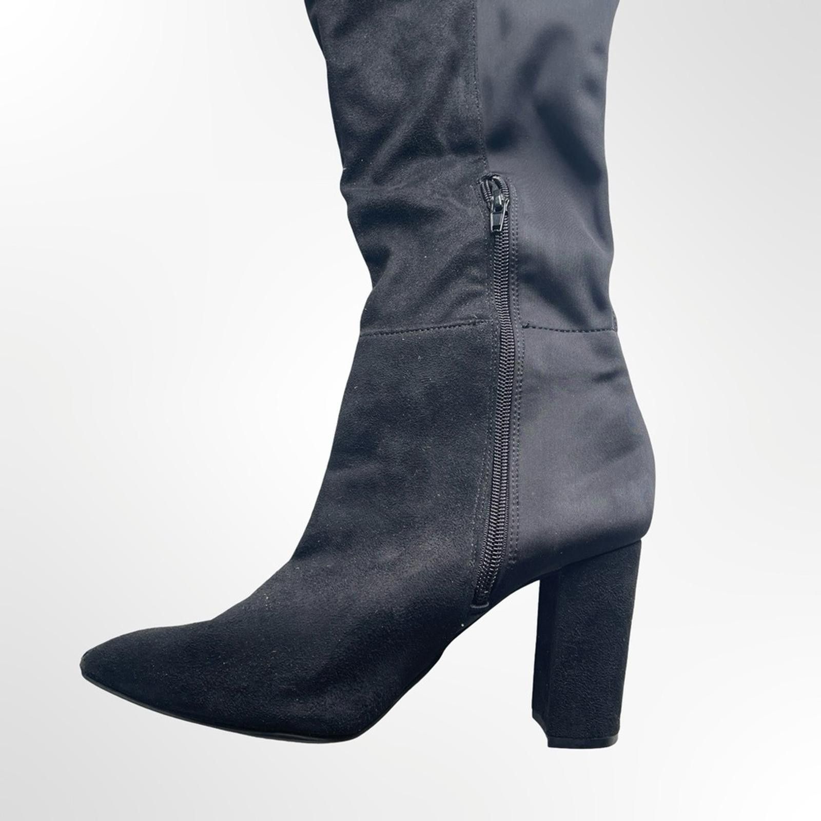 Other Zigisoho Elegant Black Knee-High Women's Boots in size 8.5 Size US 8.5 / IT 38.5 - 2 Thumbnail