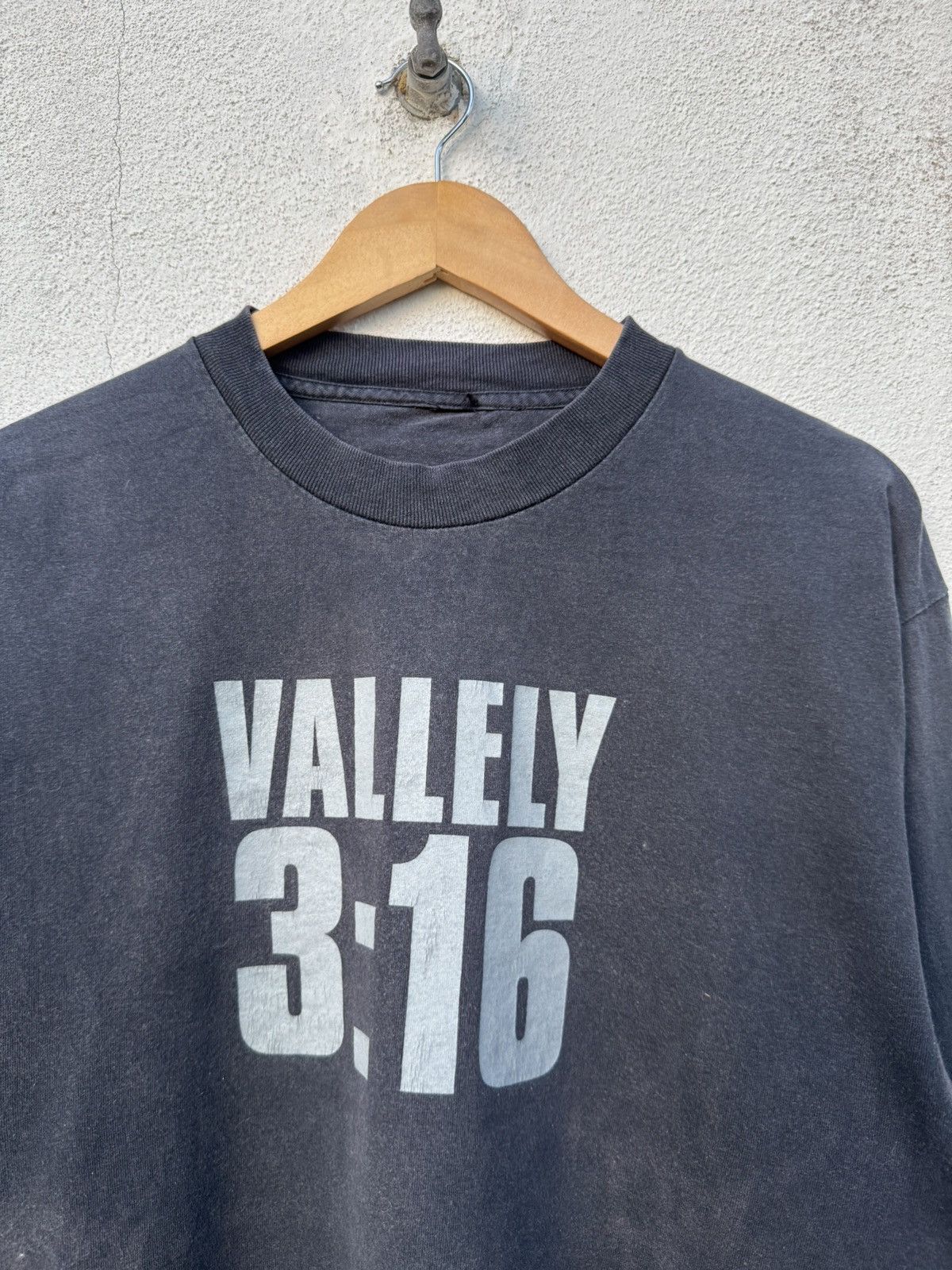 Black Label Vintage Sun Faded Black Label Mike Vallely 3:16 Skate Tees Size US L / EU 52-54 / 3 - 3 Thumbnail