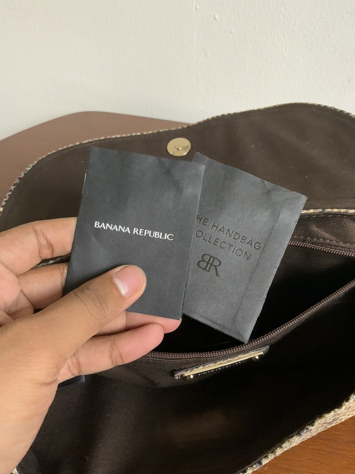 Banana Republic Banana Republic Python Leather Clutch Bag Size ONE SIZE - 22 Thumbnail
