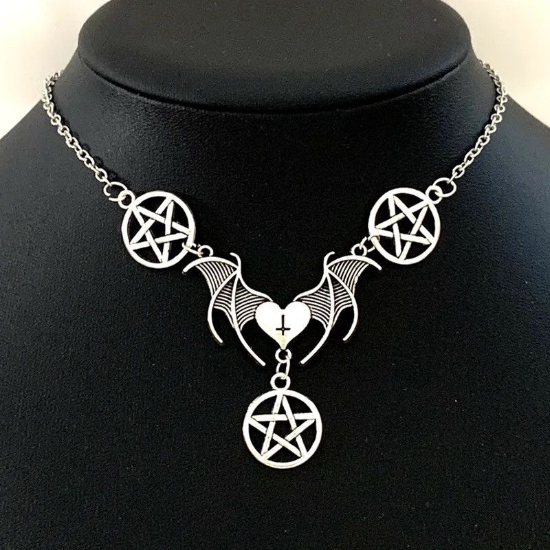 Jewelry Limited 2Pcs Goth Mysterious Dark Coffin Drop Necklace Size ONE SIZE - 1 Thumbnail