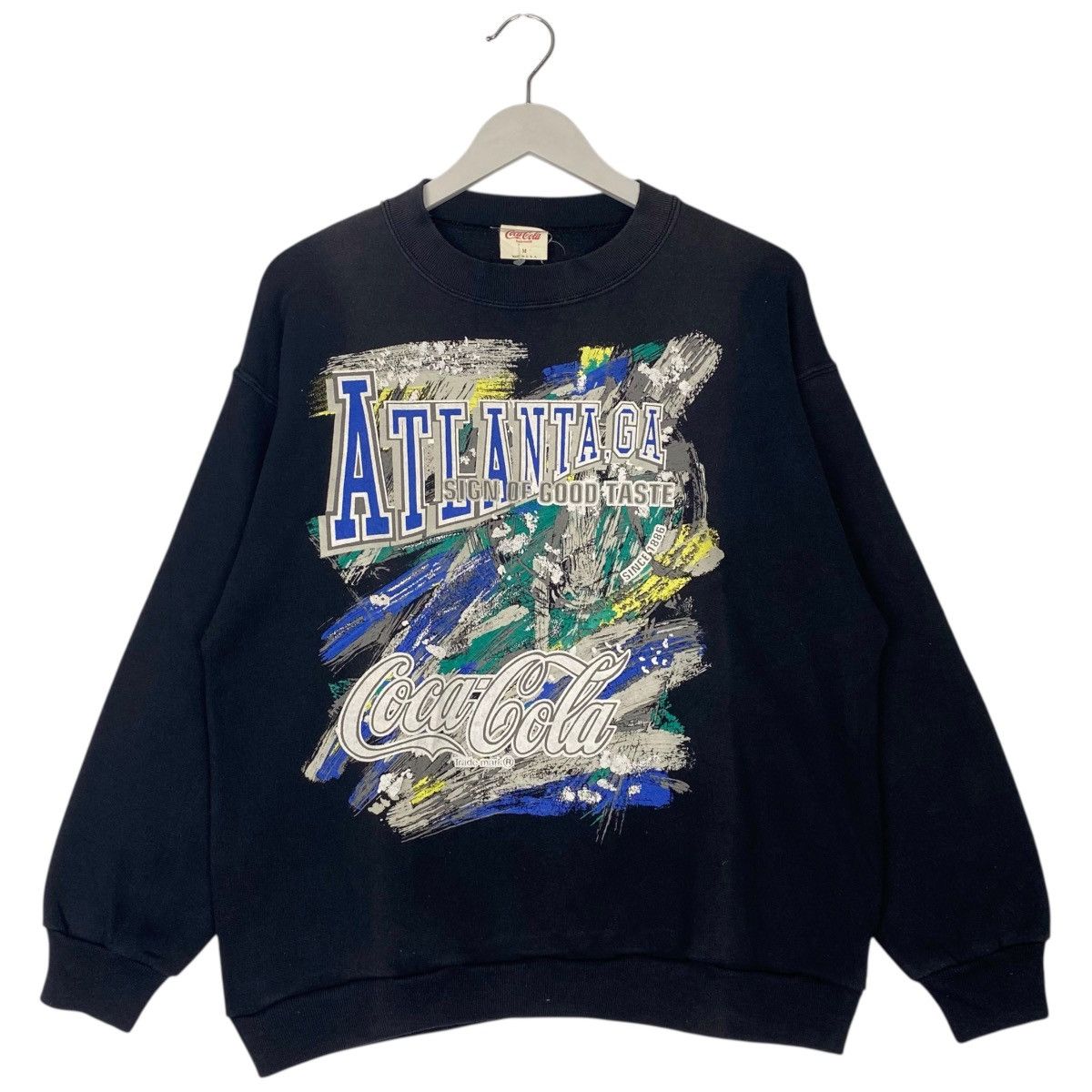 Vintage Vintage 90s Coca Cola Atlanta Sweatshirt Crewneck USA Size M Size US M / EU 48-50 / 2 - 1 Thumbnail