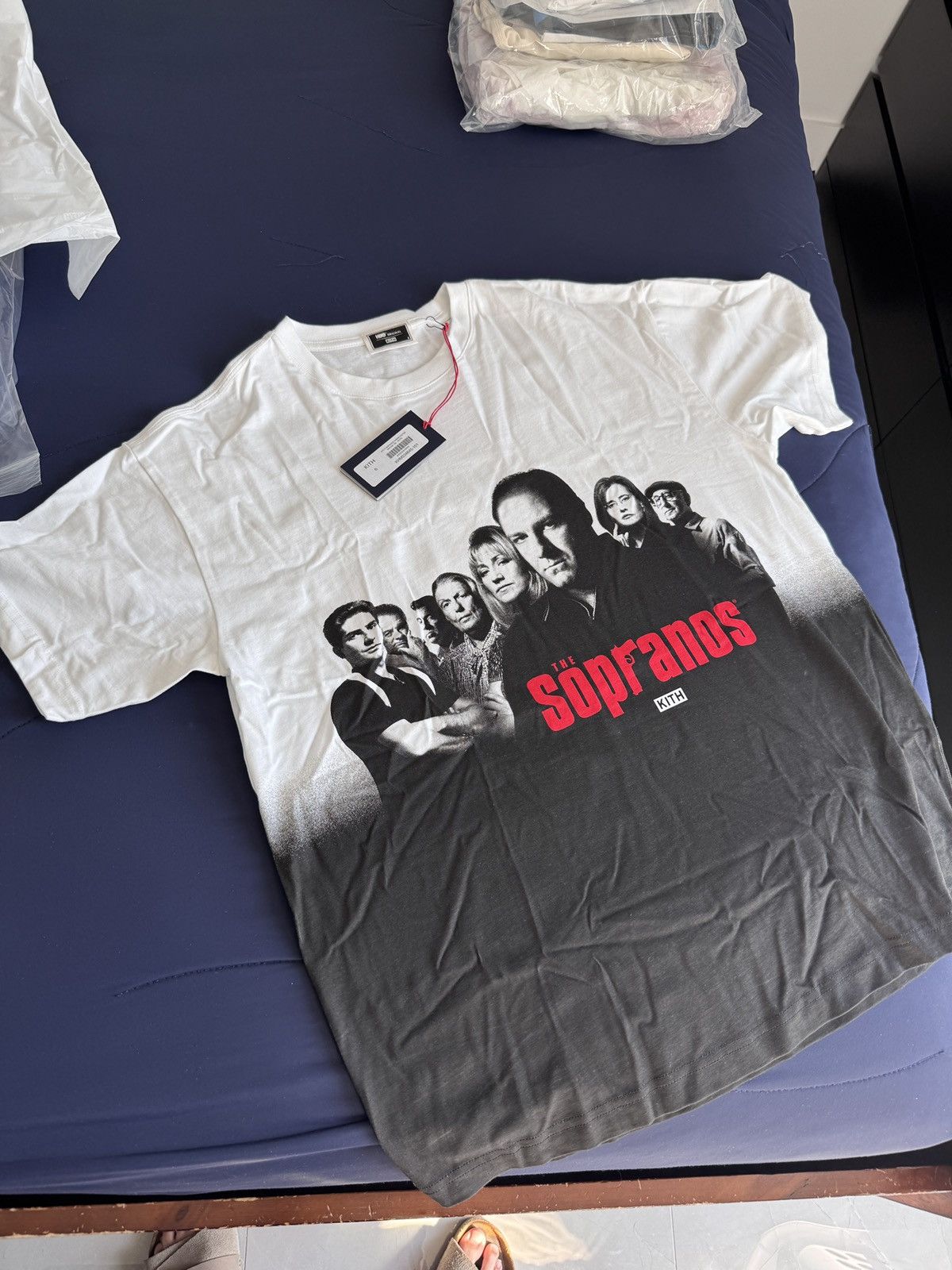 Kith Kith x Sopranos Mens Ombre Poster Vintage Tee White Size S Size US S / EU 44-46 / 1 - 1 Thumbnail