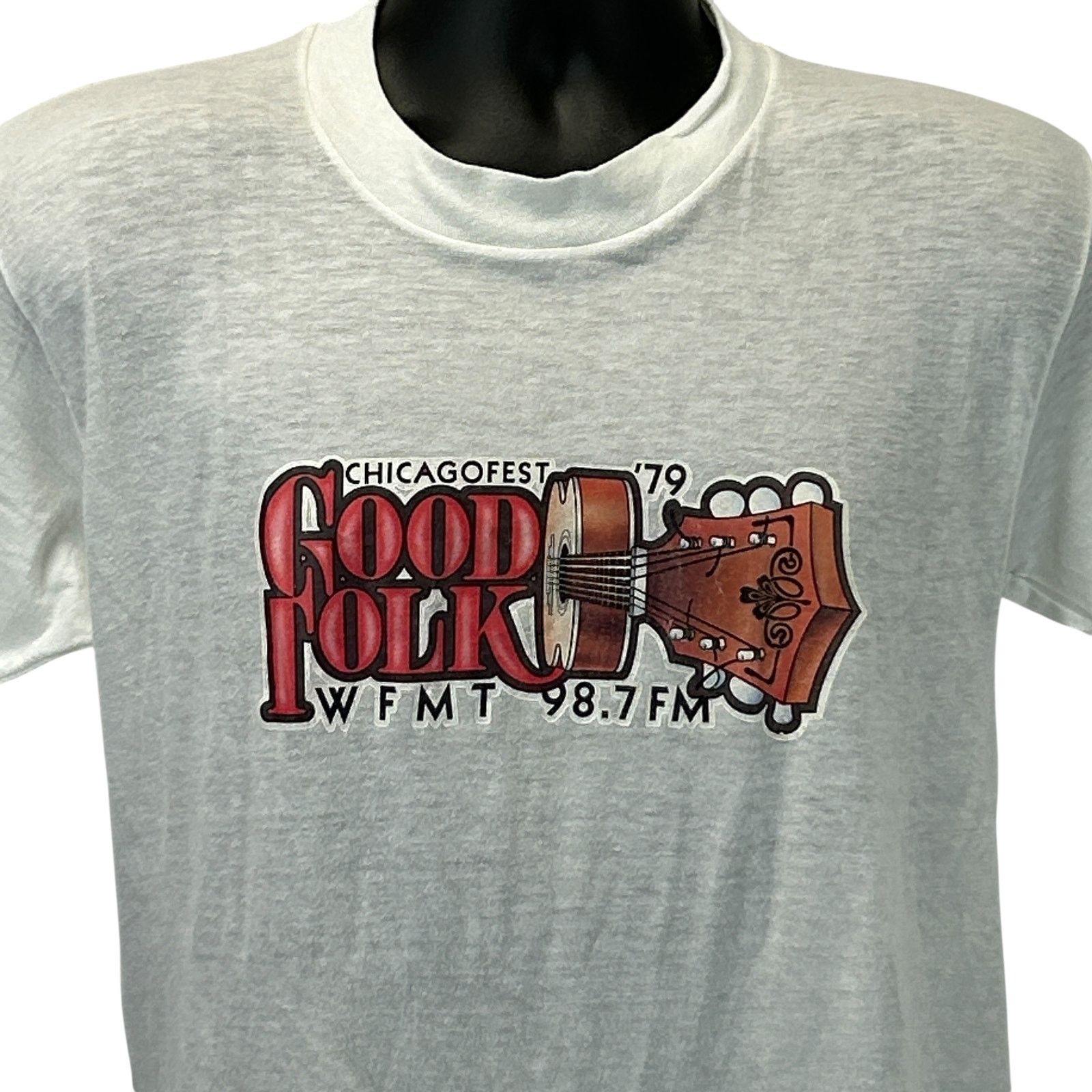 Vintage Vintage Chicagofest Good Folk WFMT T Shirt Mens M Medium Size US M / EU 48-50 / 2 - 1 Thumbnail
