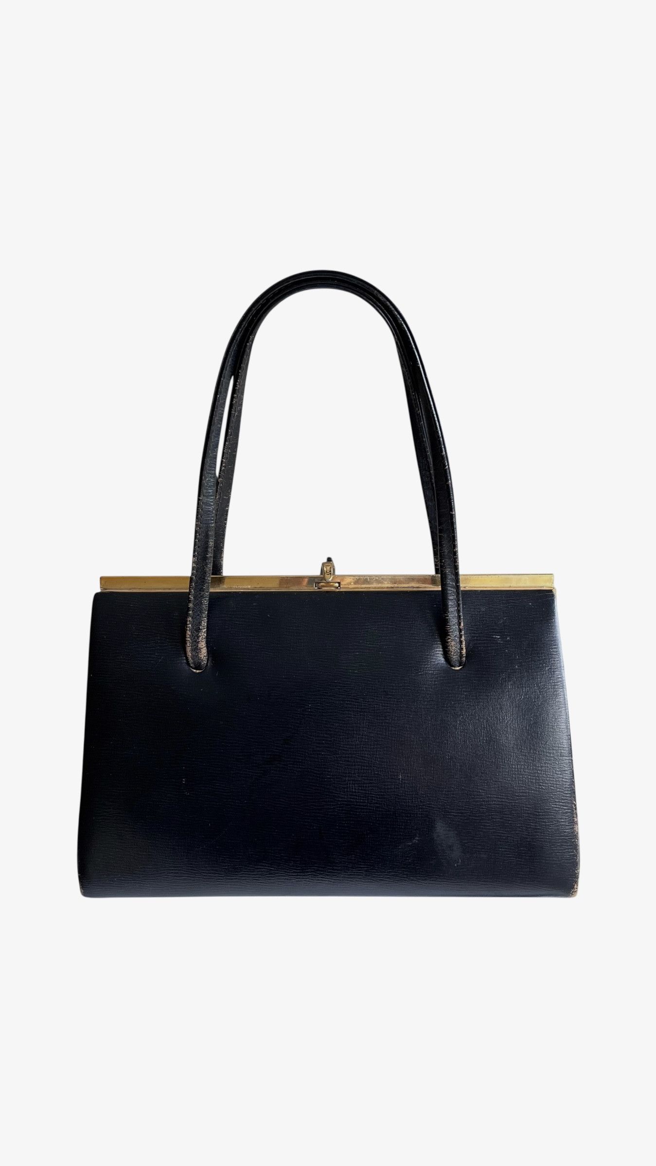 Other Vintage 1950s Black Leather Frame Bag Size ONE SIZE - 1 Thumbnail