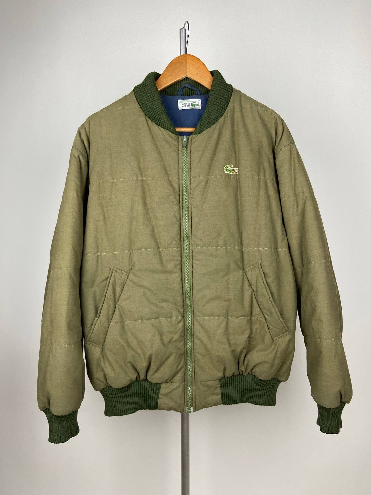 Lacoste Vintage Chemise Lacoste Bomber Jacket Puffer Rare Size US L / EU 52-54 / 3 - 1 Thumbnail