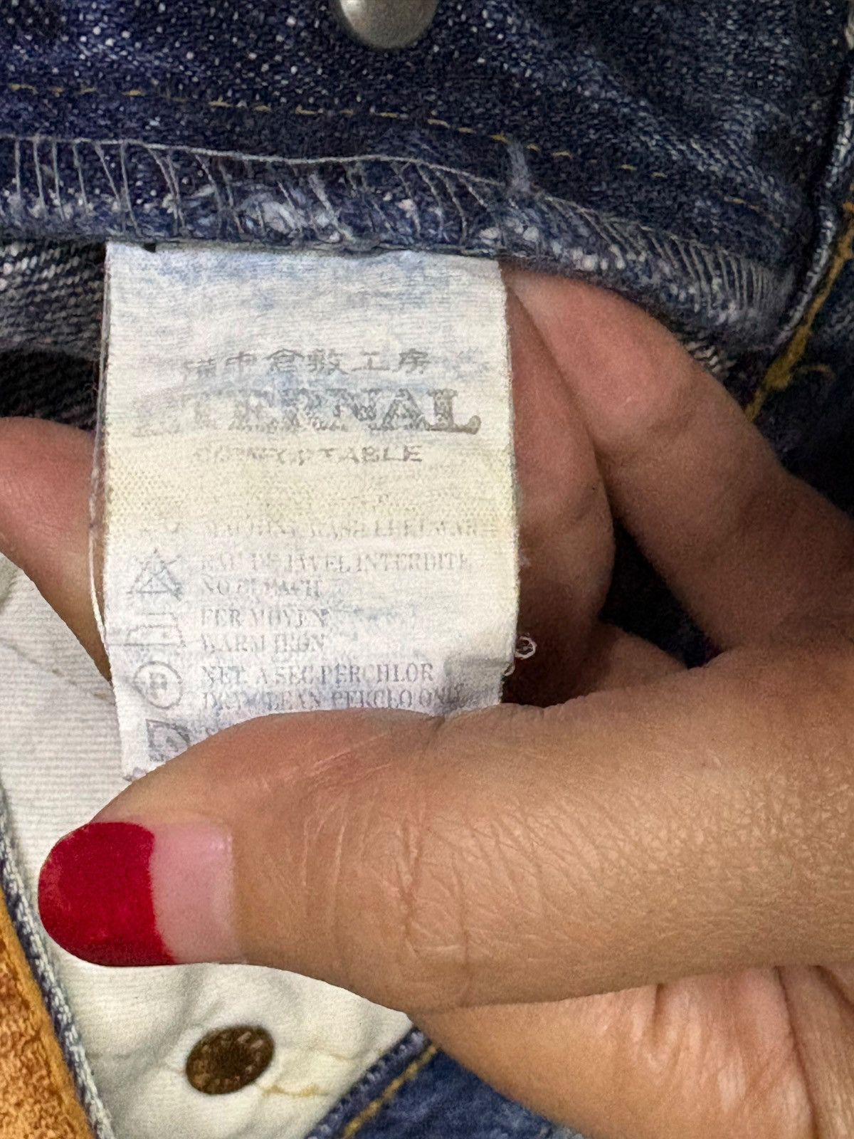 Eternal × Japanese Brand Vintage Eternal Mud Wash Distressed Ripped Baggy Jeans Size US 35 - 9 Thumbnail