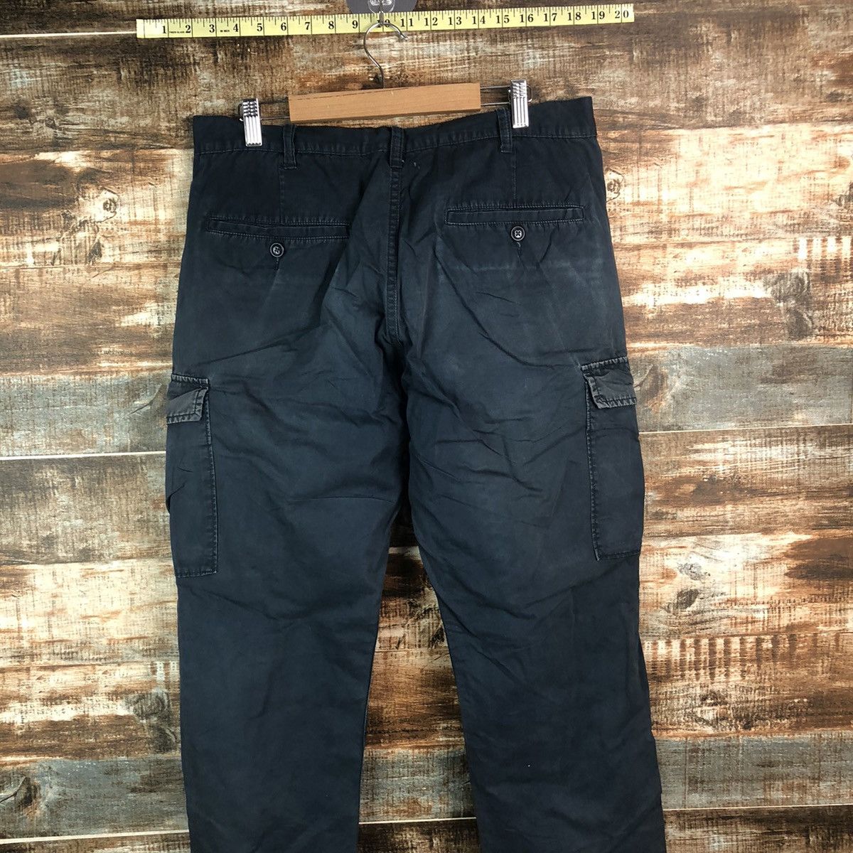 GU × Japanese Brand DL GU Dark Blue Cargo Multipocket Pants #C653 Size US 32 / EU 48 - 14 Thumbnail