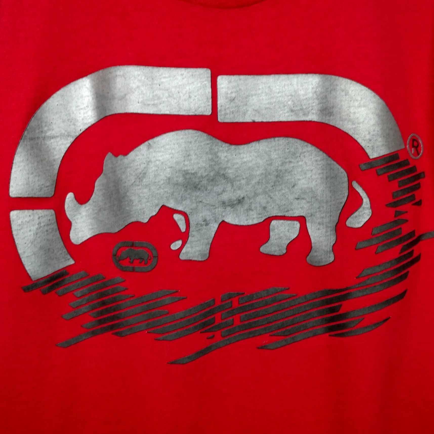 Ecko Unltd. Ecko Unltd T-Shirt Men Medium Short Sleeve Cotton Red Rhino Graphic Streetwear Hip Hop Y2K Size US M / EU 48-50 / 2 - 5 Thumbnail
