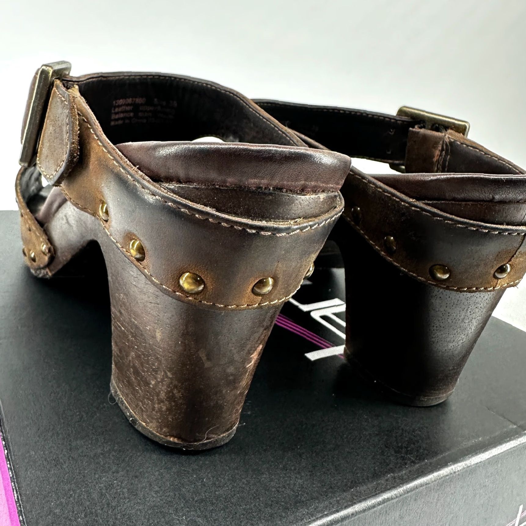 Dansko Dansko Sandal Womens 39 Leather Brown Slip On Casual Comfort Classic Ripley Crazy Horse Slide Shoes Size US 7 / IT 37 - 7 Thumbnail