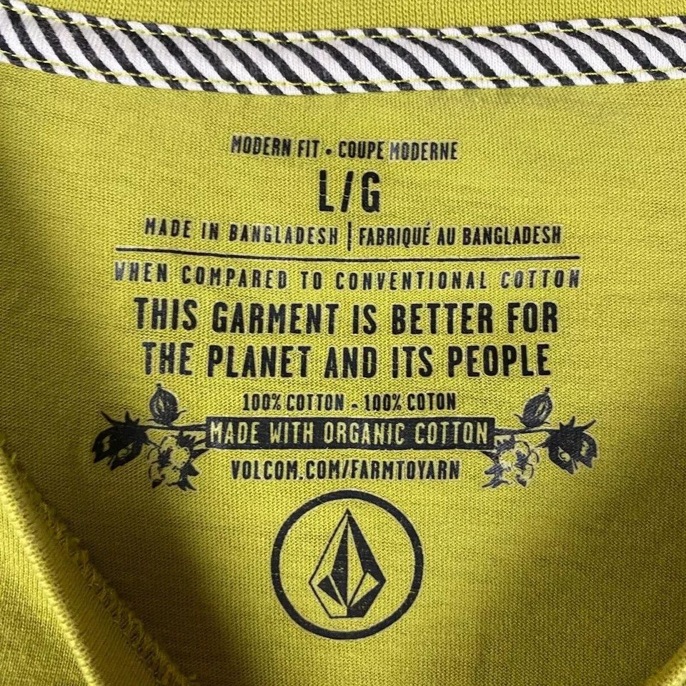 Volcom Volcom T-Shirt Large Modern Fit Men's Short Sleeve Cotton Size US L / EU 52-54 / 3 - 2 Thumbnail
