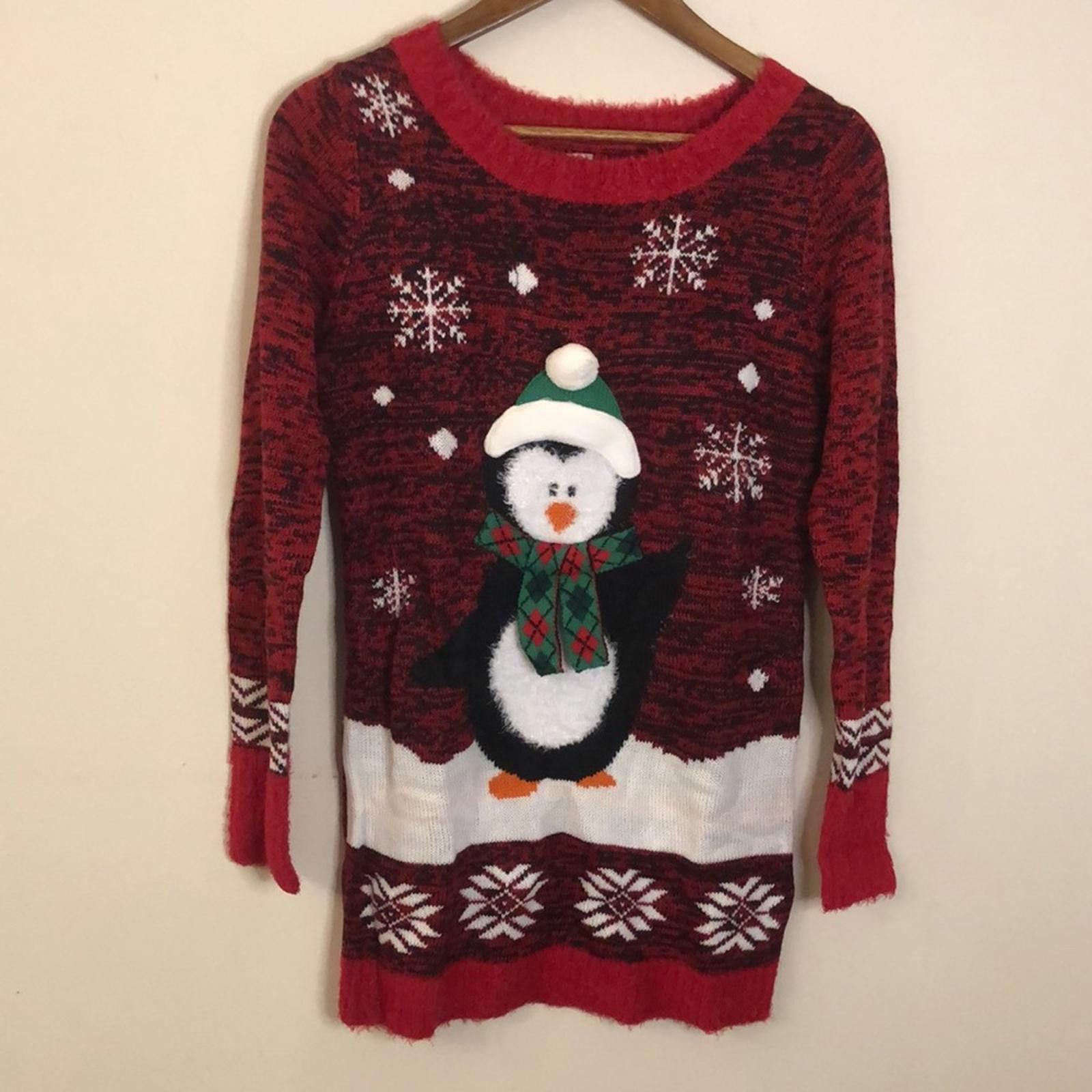 Original Penguin No Boundaries Festive Penguin Christmas Sweater dress SZ Med Size M / US 6-8 / IT 42-44 - 4 Thumbnail