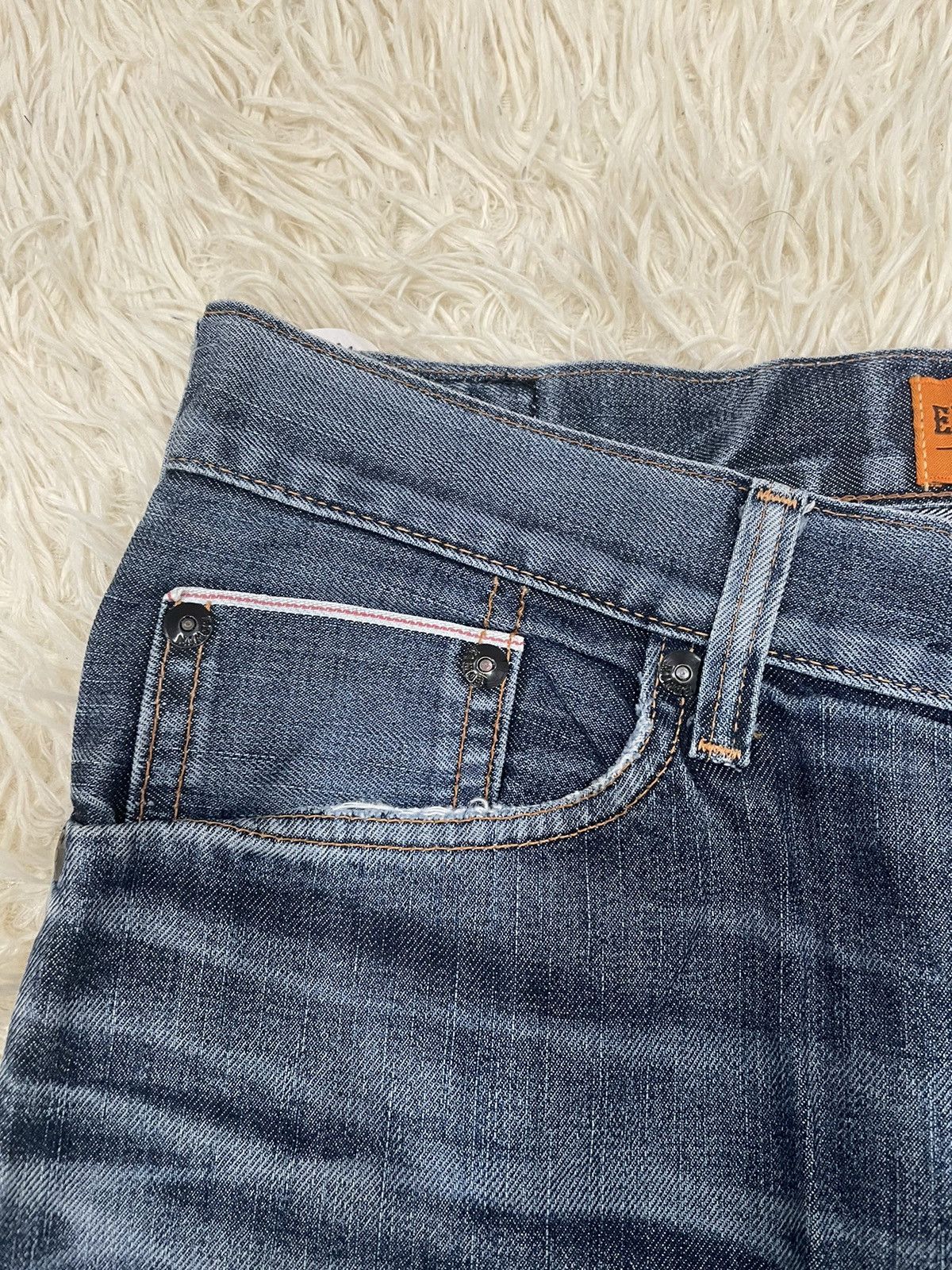 Edwin Distressed Edwin Buckle Back Selvedge Denim Jeans Size US 34 / EU 50 - 4 Thumbnail